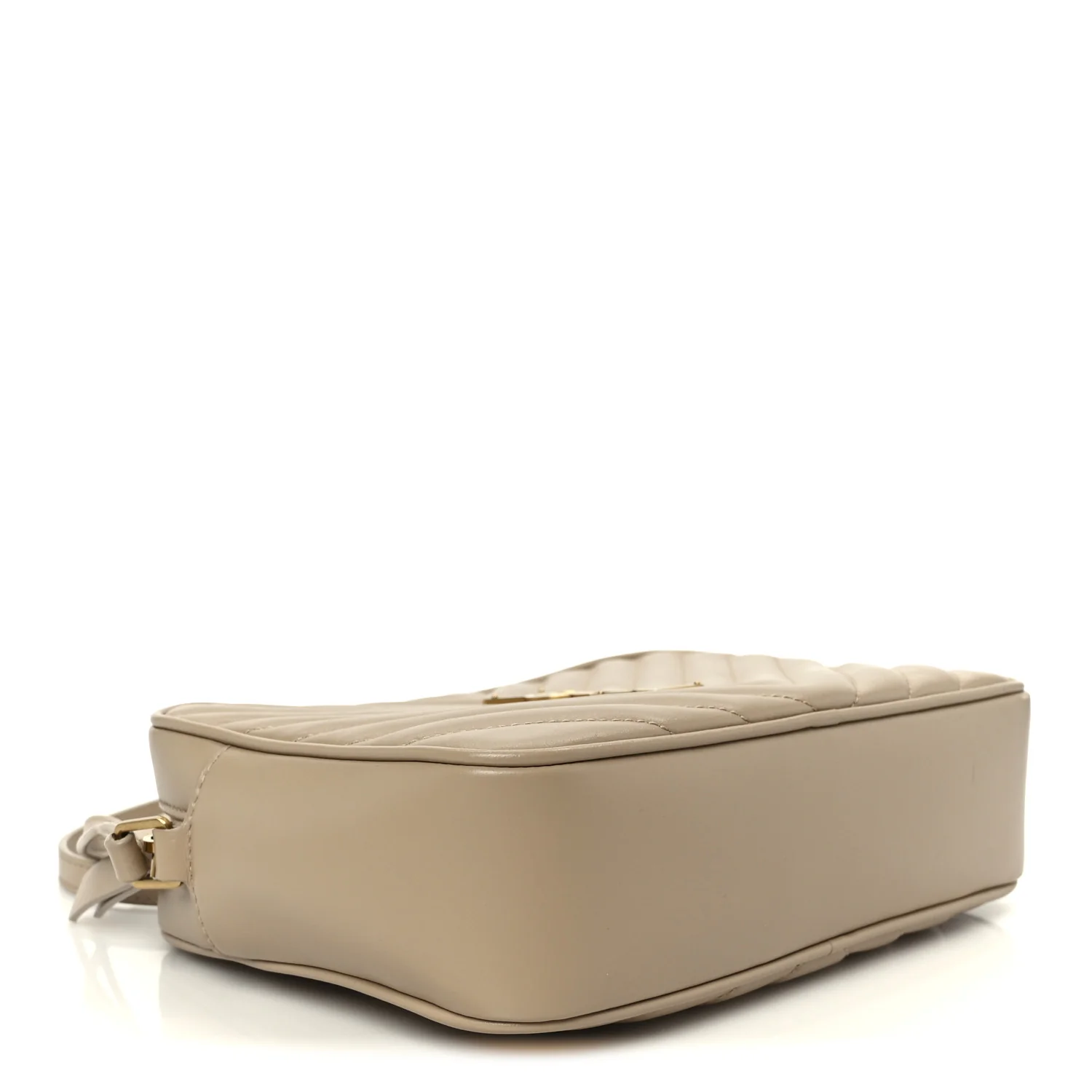 Calfskin Matelasse Monogram Lou Camera Bag Dark Beige - Image 4
