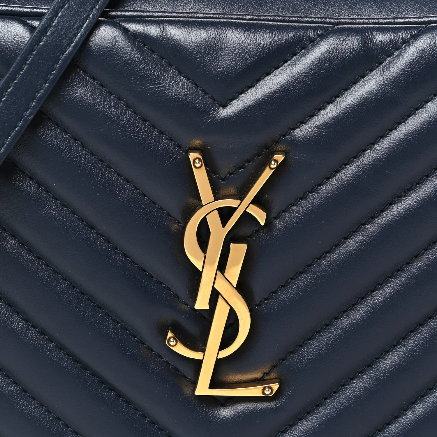 Calfskin Matelasse Monogram Lou Camera Bag Deep Marine - Image 8