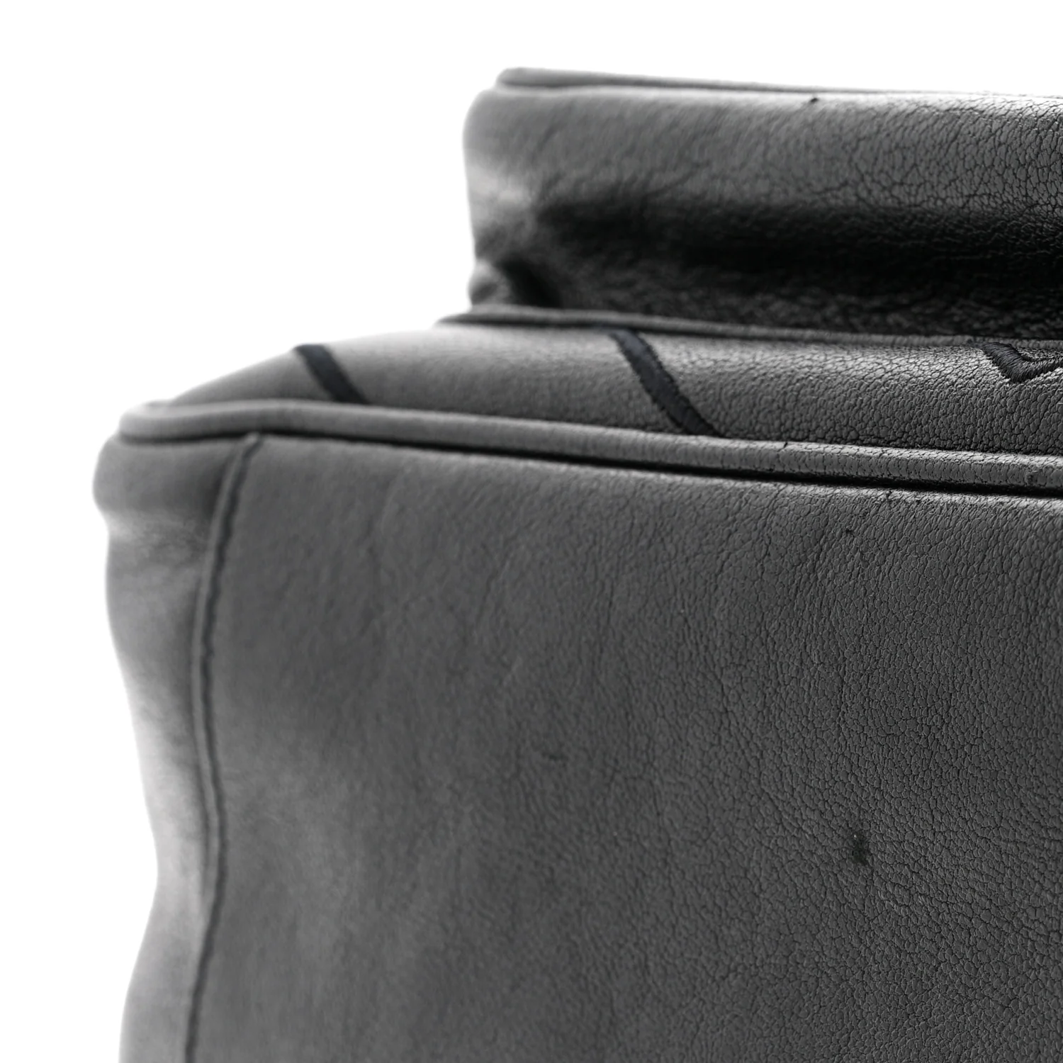 Calfskin Matelasse Monogram Microstud Medium Niki Chain Satchel Black - Image 12