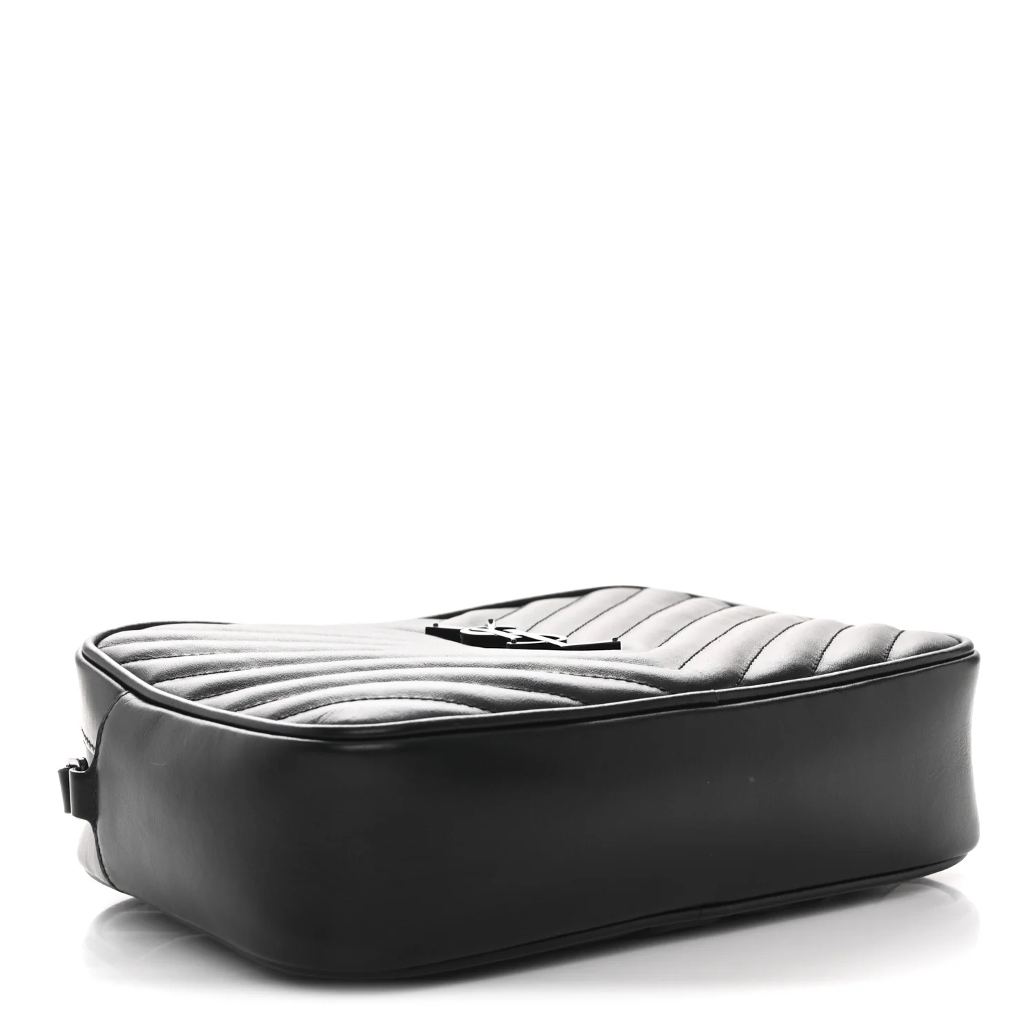 Calfskin Matelasse Monogram Monochrome Lou Camera Bag Black - Image 4