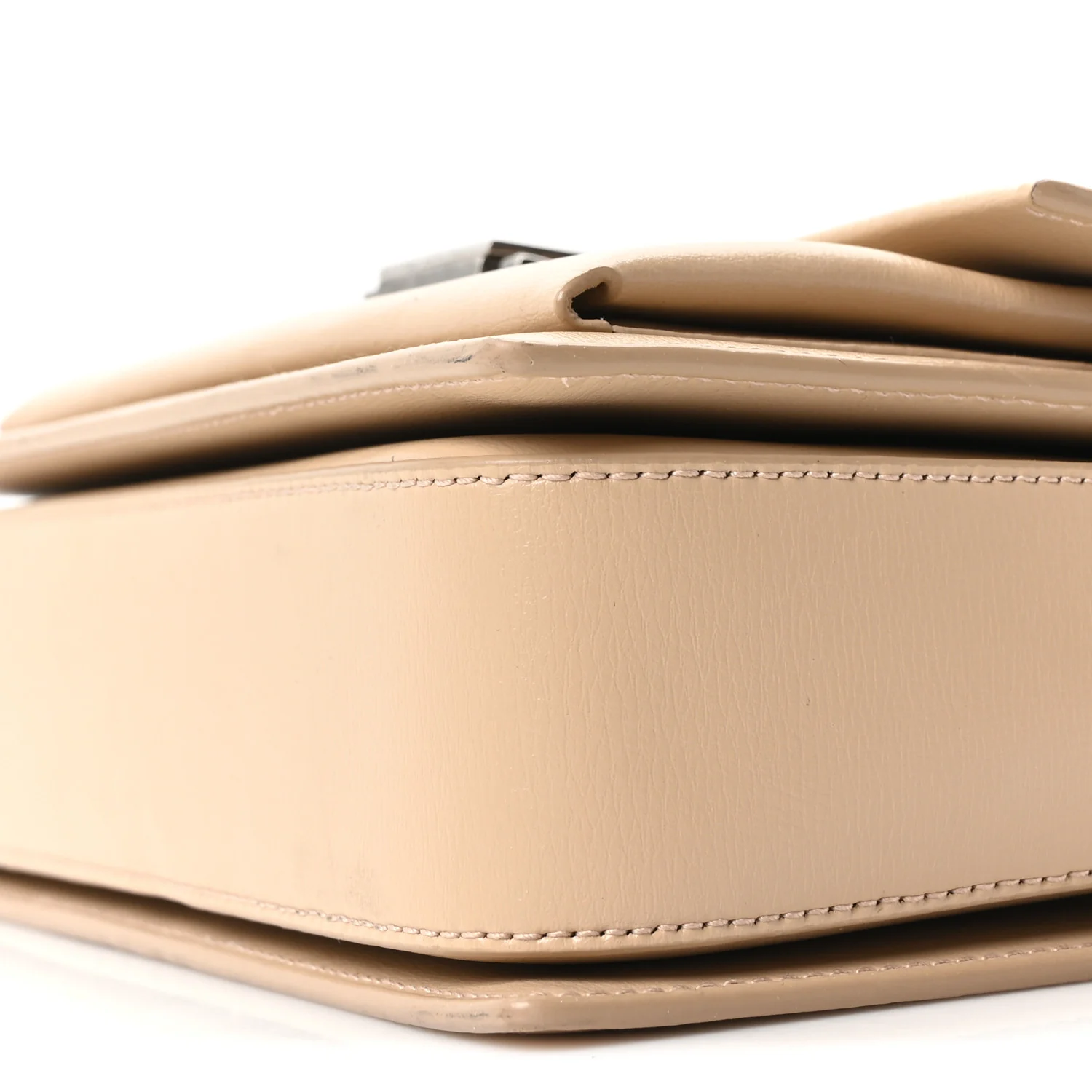 Calfskin Medium Bellechasse Satchel Beige - Image 9