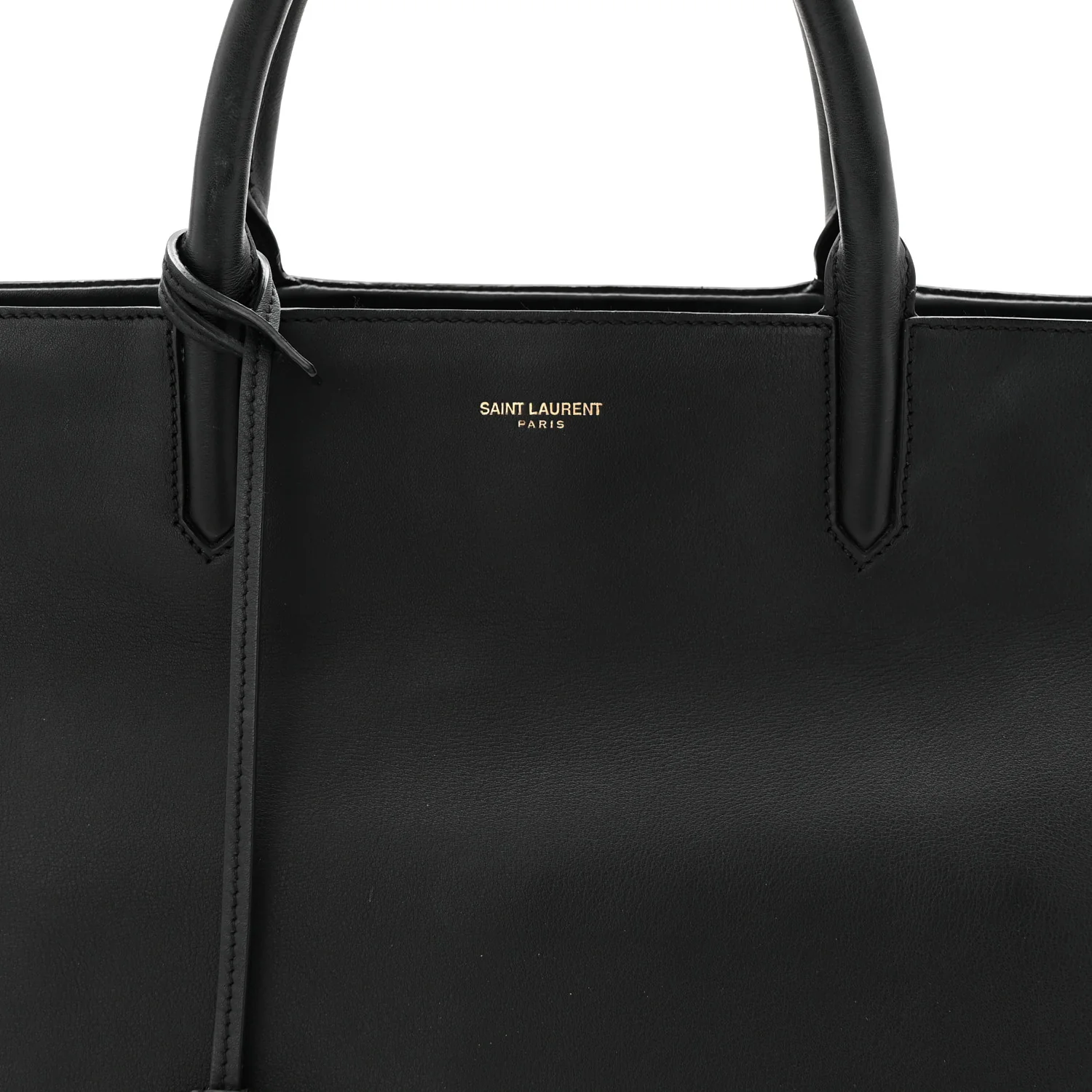 Calfskin Medium Cabas Rive Gauche Black - Image 8