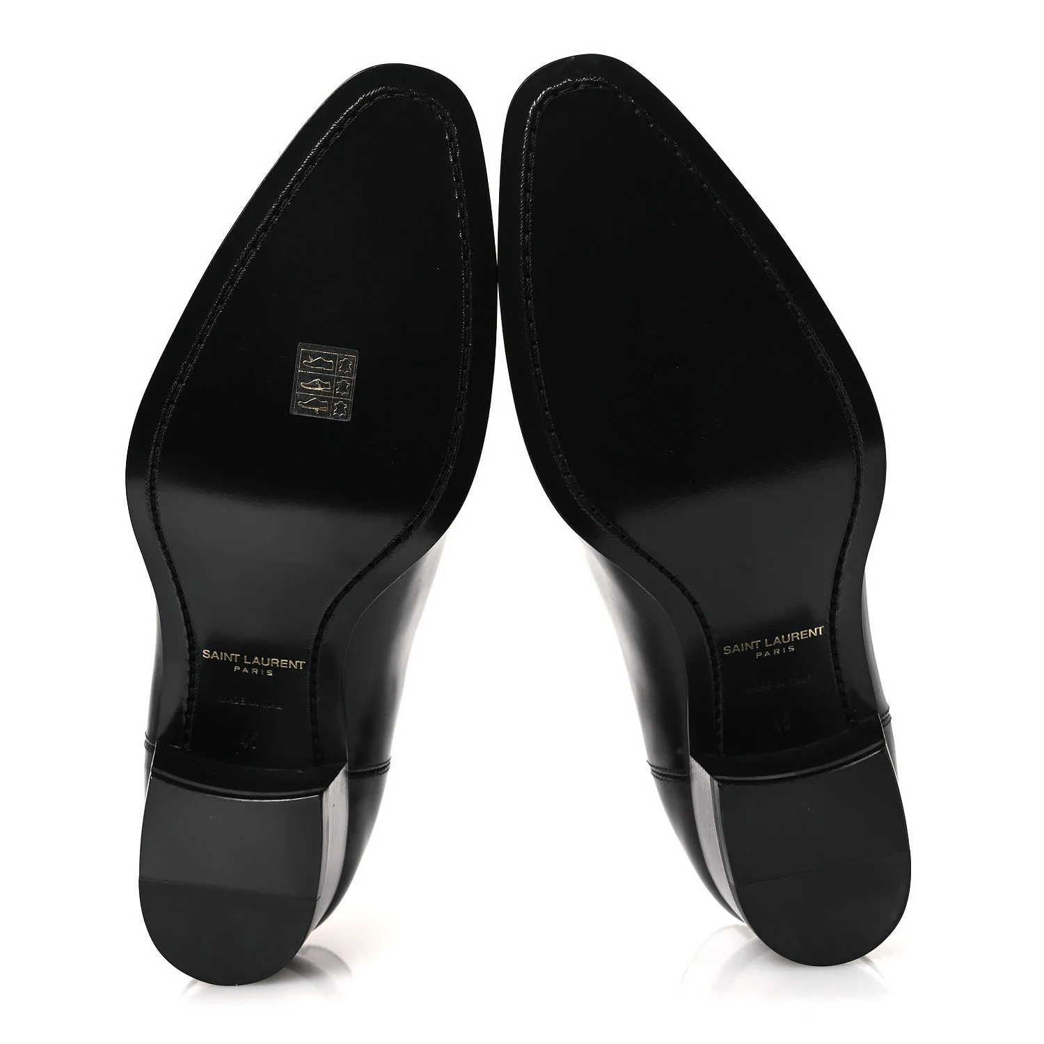 Calfskin Mens Wyatt 40mm Chelsea Boots 45 Black - Image 7