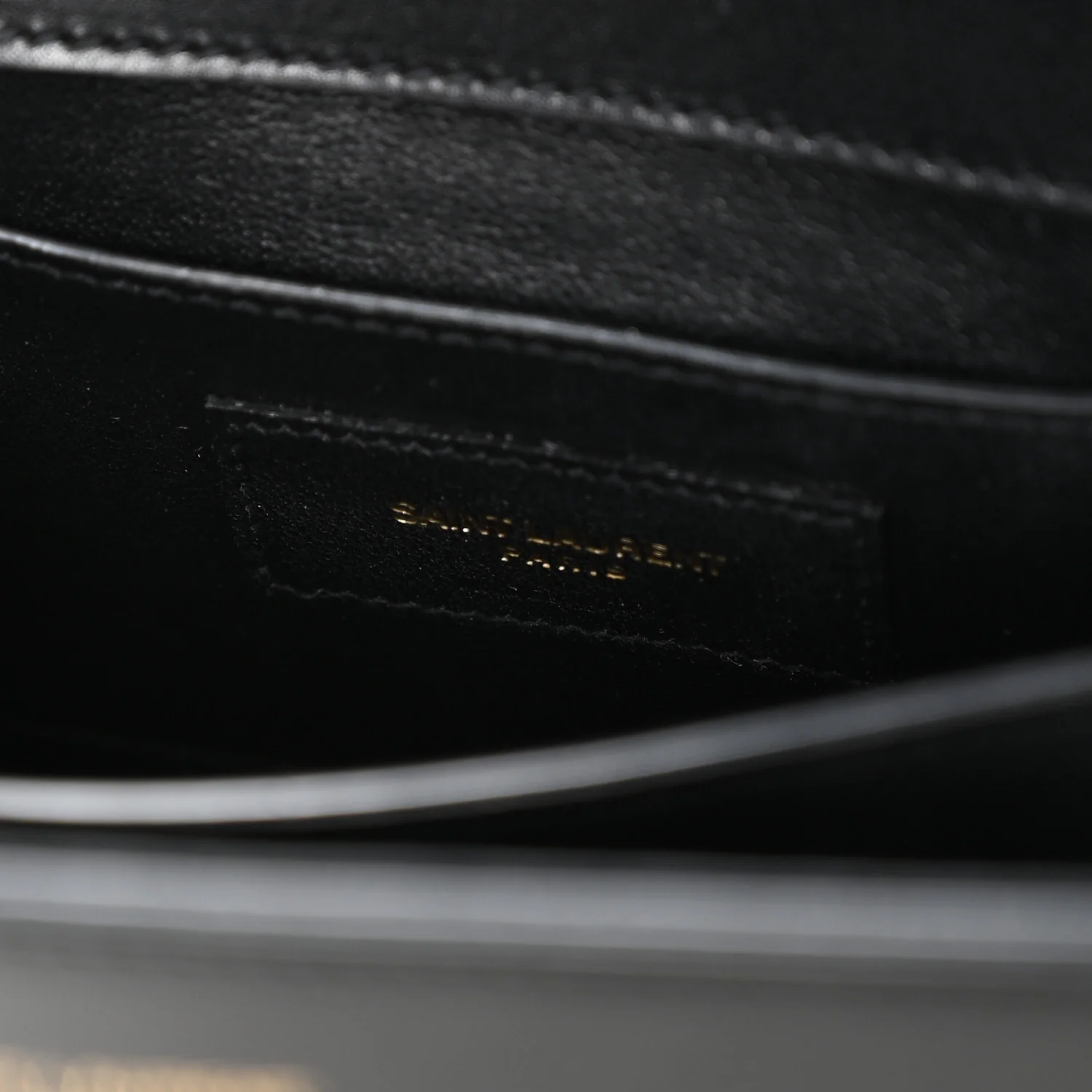 Calfskin Mini Classic Monogram Cassandra Top Handle Black - Image 6