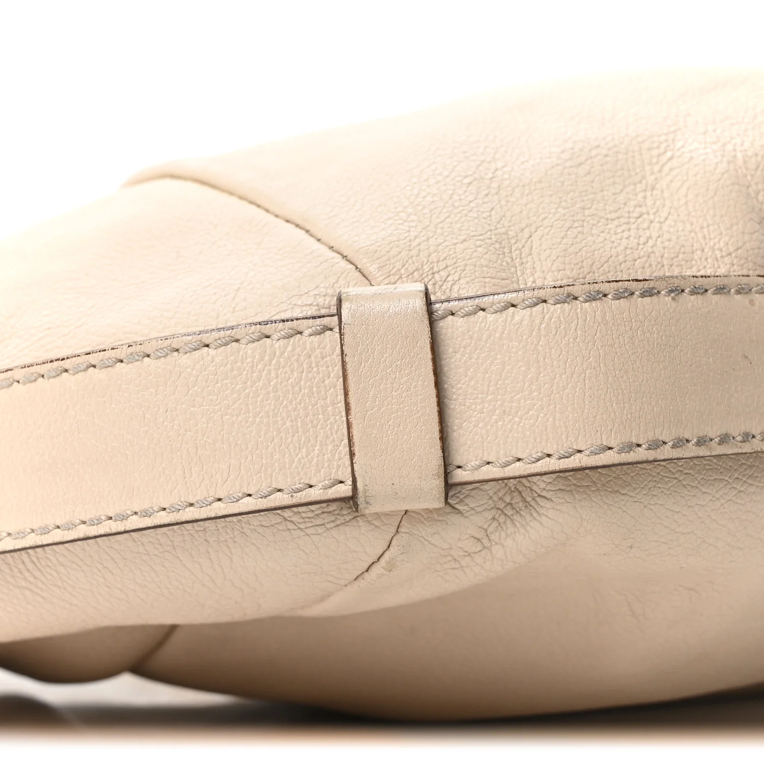 Calfskin Mombasa Horn Hobo Off White - Image 8