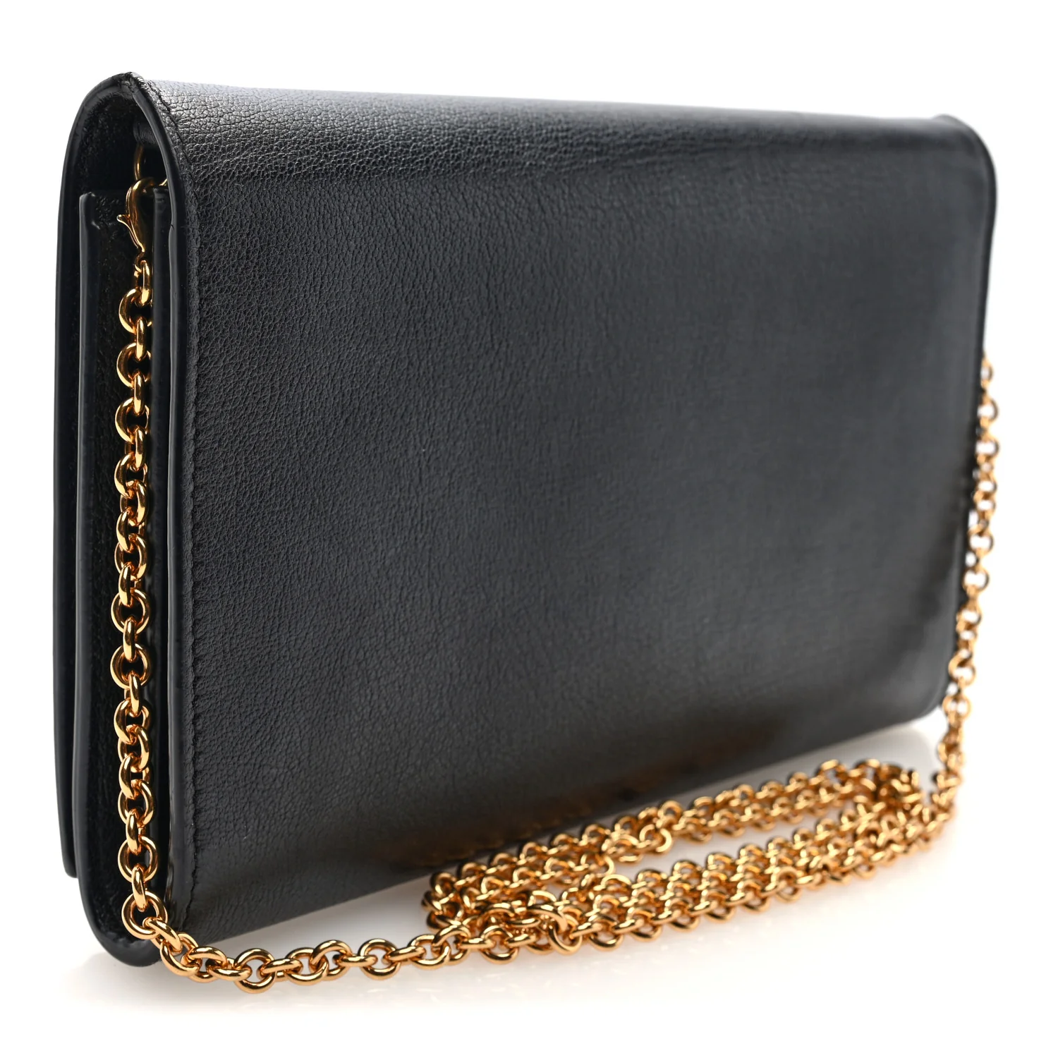 Calfskin Monogram Belle de Jour Chain Clutch Black - Image 3