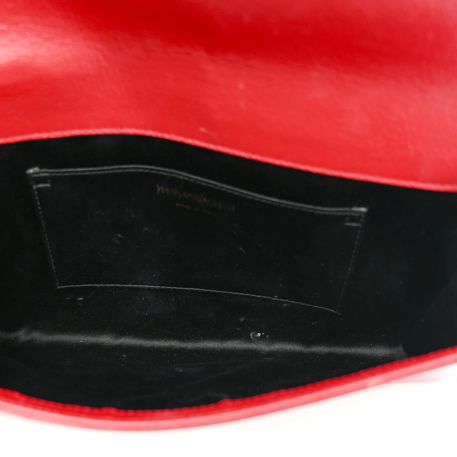Calfskin Monogram Large Belle De Jour Clutch Red - Image 5