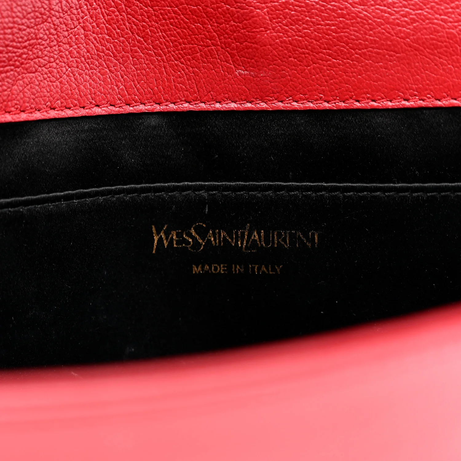 Calfskin Monogram Large Belle De Jour Clutch Red - Image 6