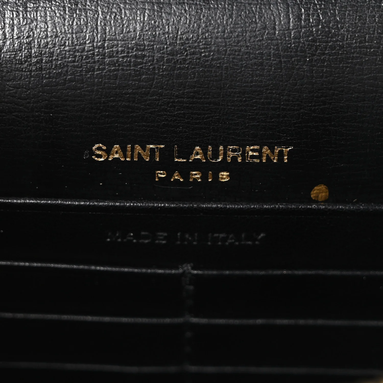 Calfskin Monogram Sunset Chain Wallet Black - Image 6