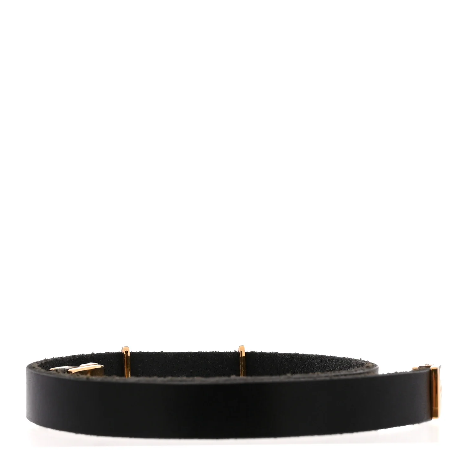 Calfskin Opyum Double Wrap Bracelet Black - Image 3