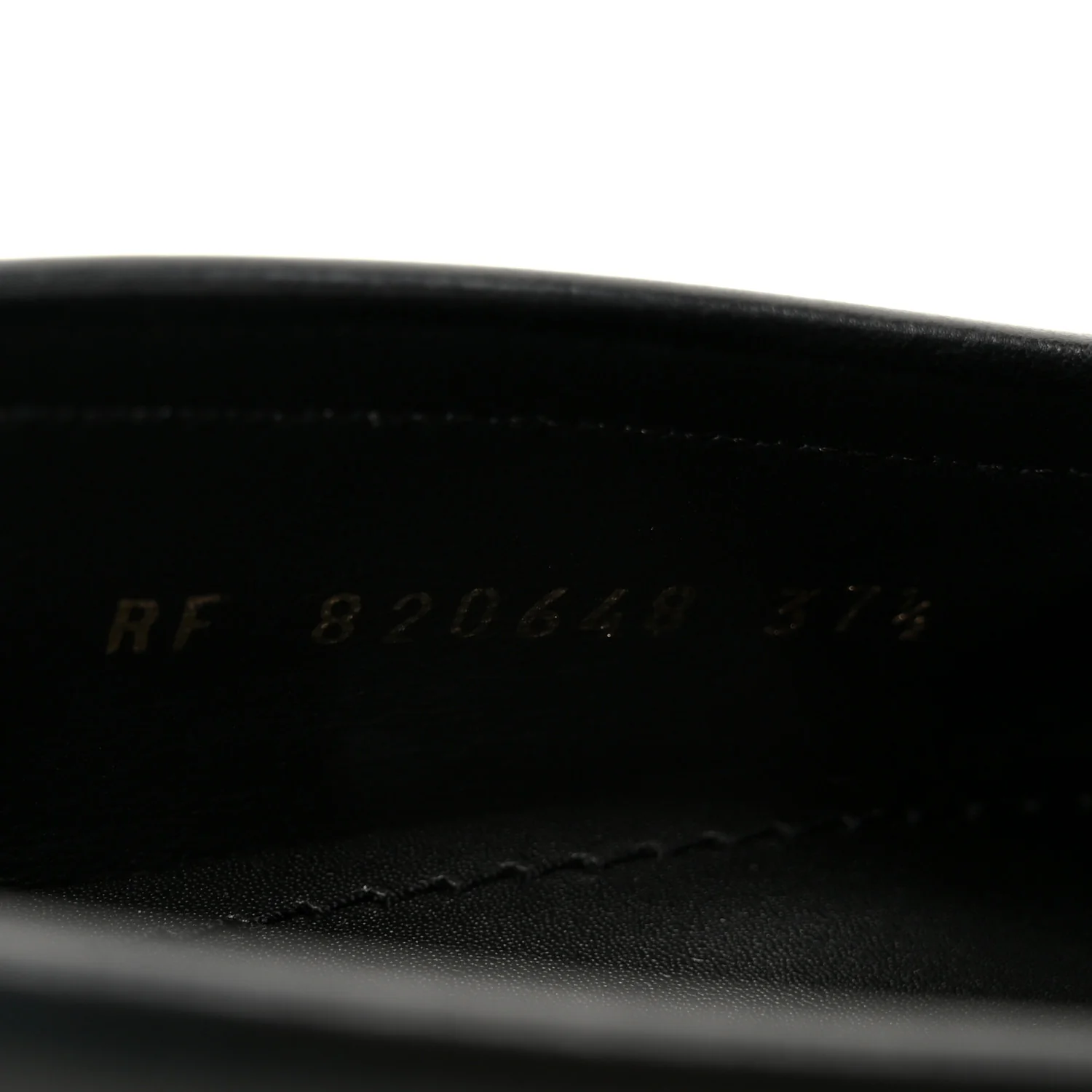 Calfskin Penny Loafers 37.5 Black - Image 9
