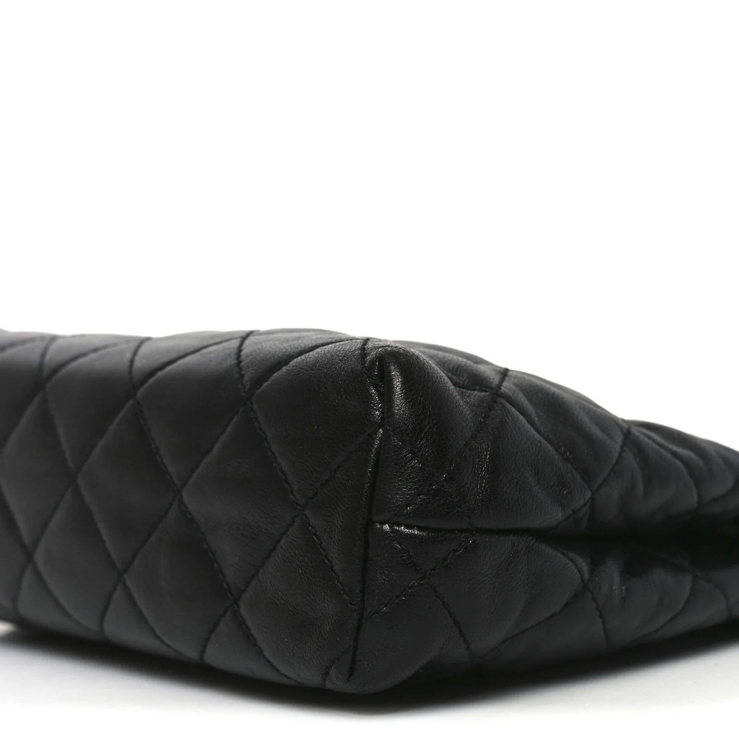 Calfskin Quilted Cassandre Large Cosmetic Pouch Black - Image 9