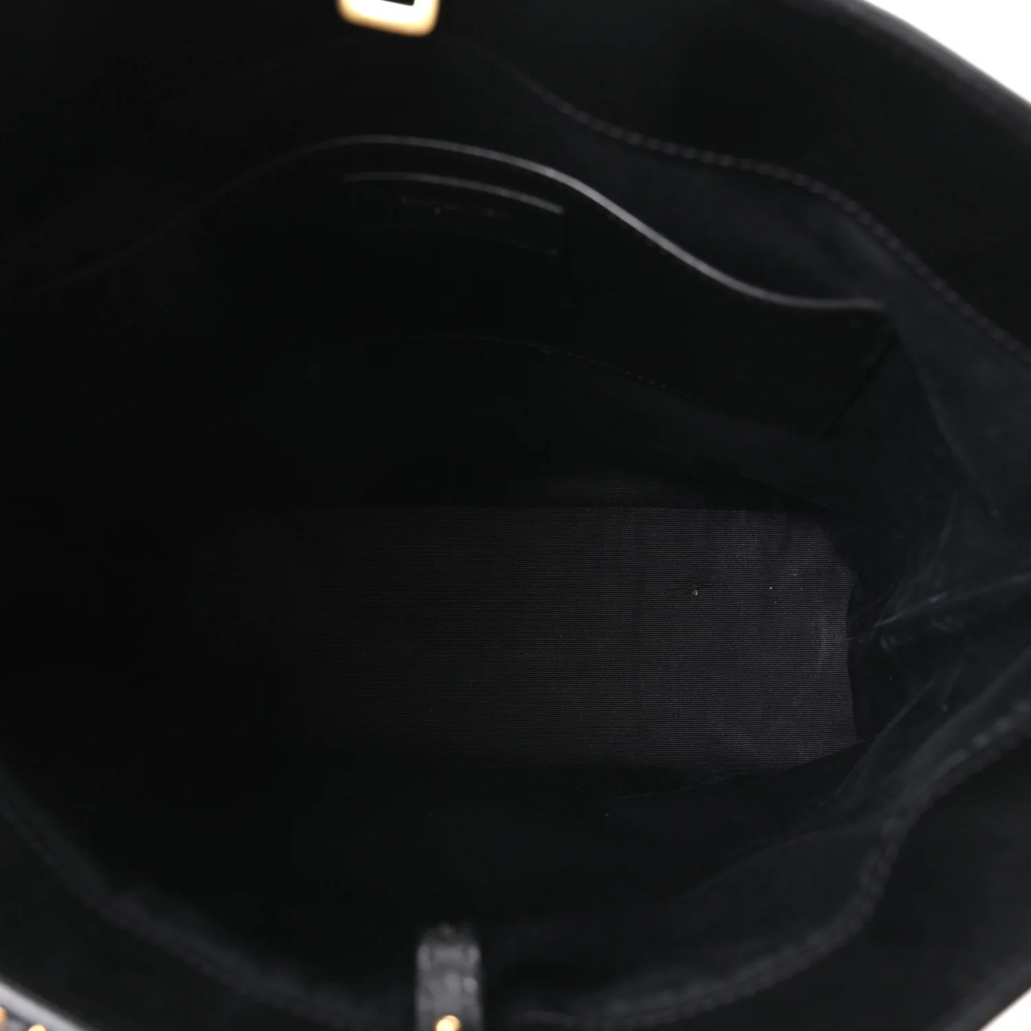 Calfskin Raffia Mini Tote Black - Image 4