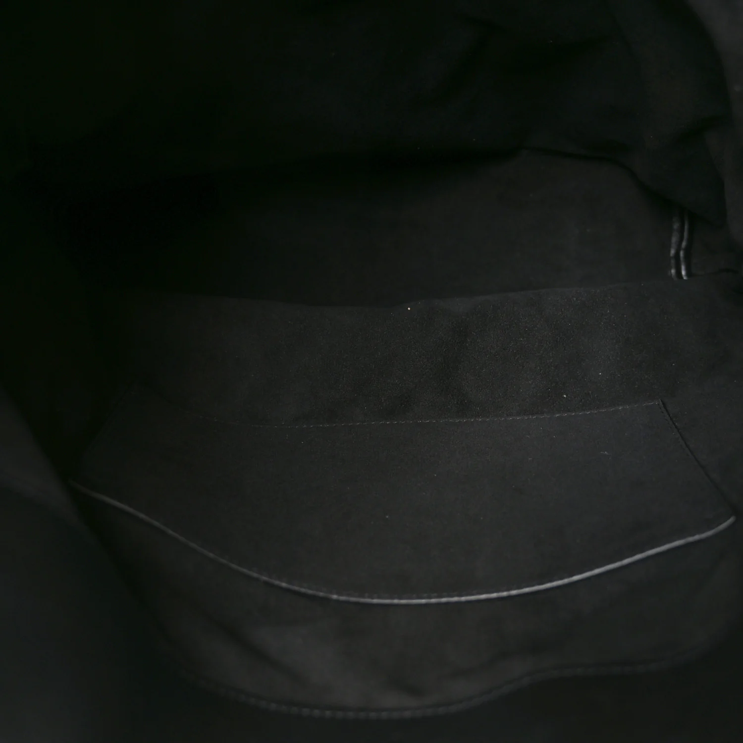 Calfskin Ring Tote Black Brown - Image 5