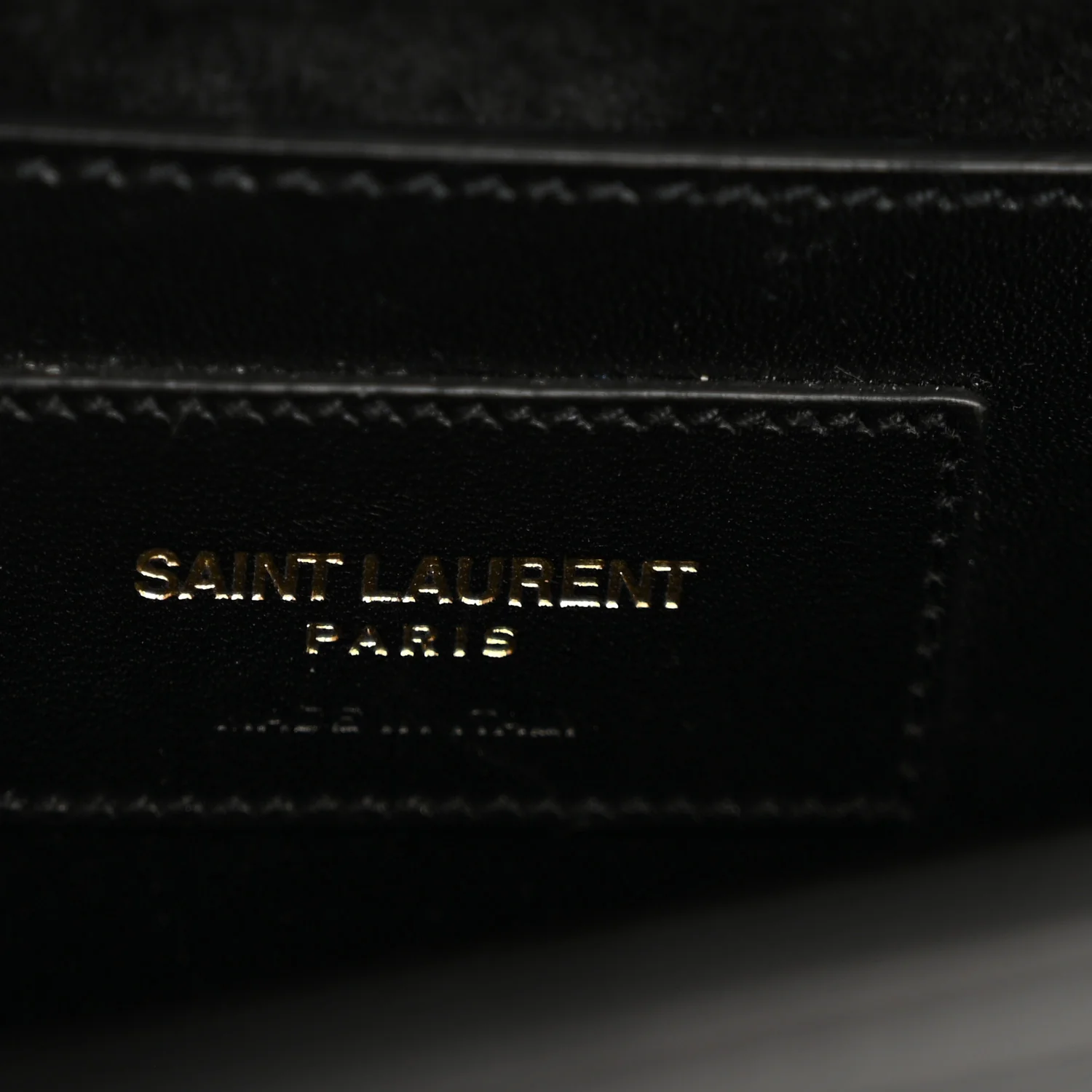 Calfskin Small Classic Monogram Kate Tassel Satchel Black - Image 6