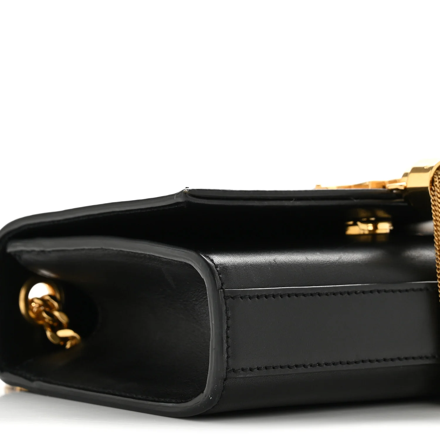 Calfskin Small Classic Monogram Kate Tassel Satchel Black - Image 9