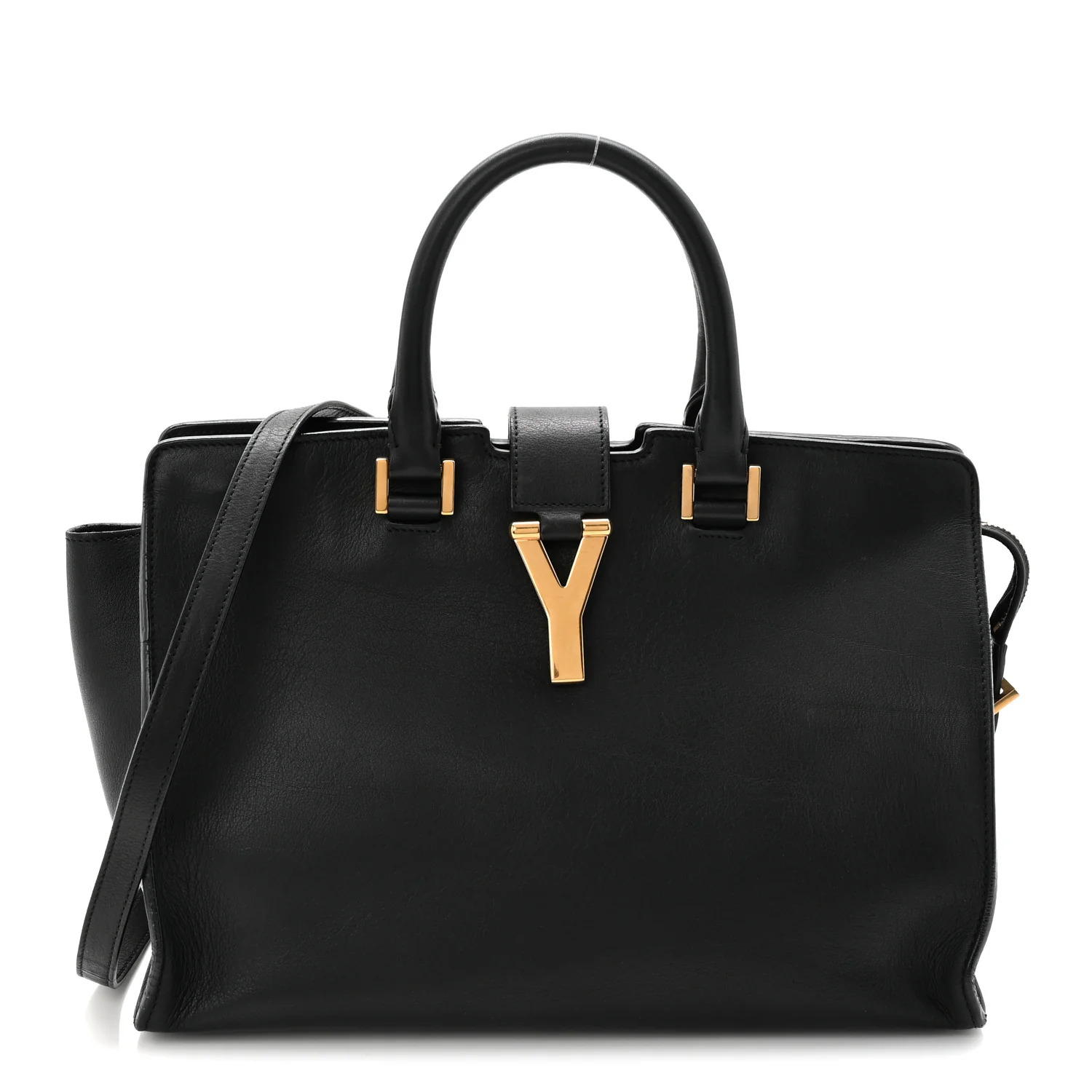 Calfskin Small Classic Y Cabas Black