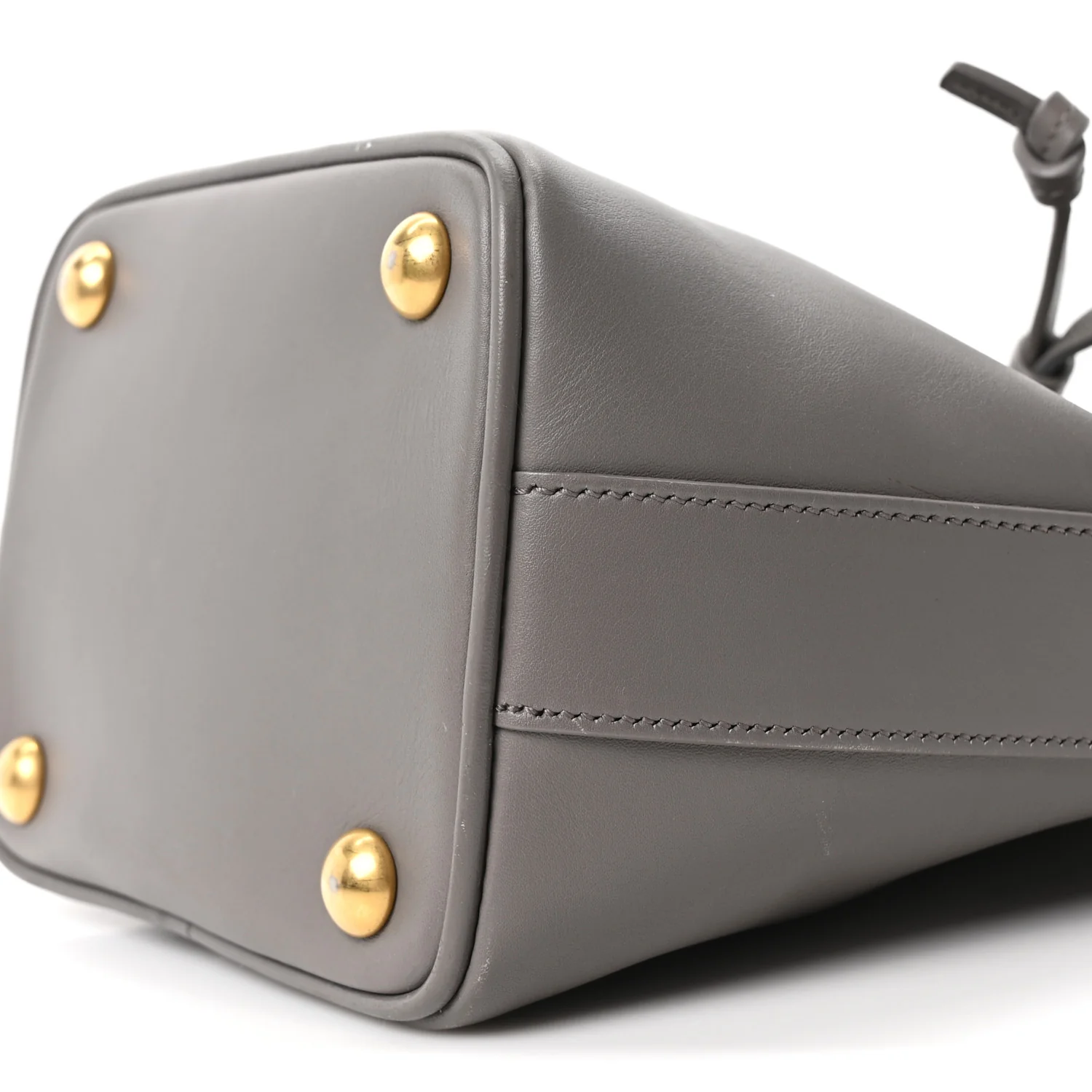 Calfskin Small Emmanuelle Bucket Bag Fog - Image 10