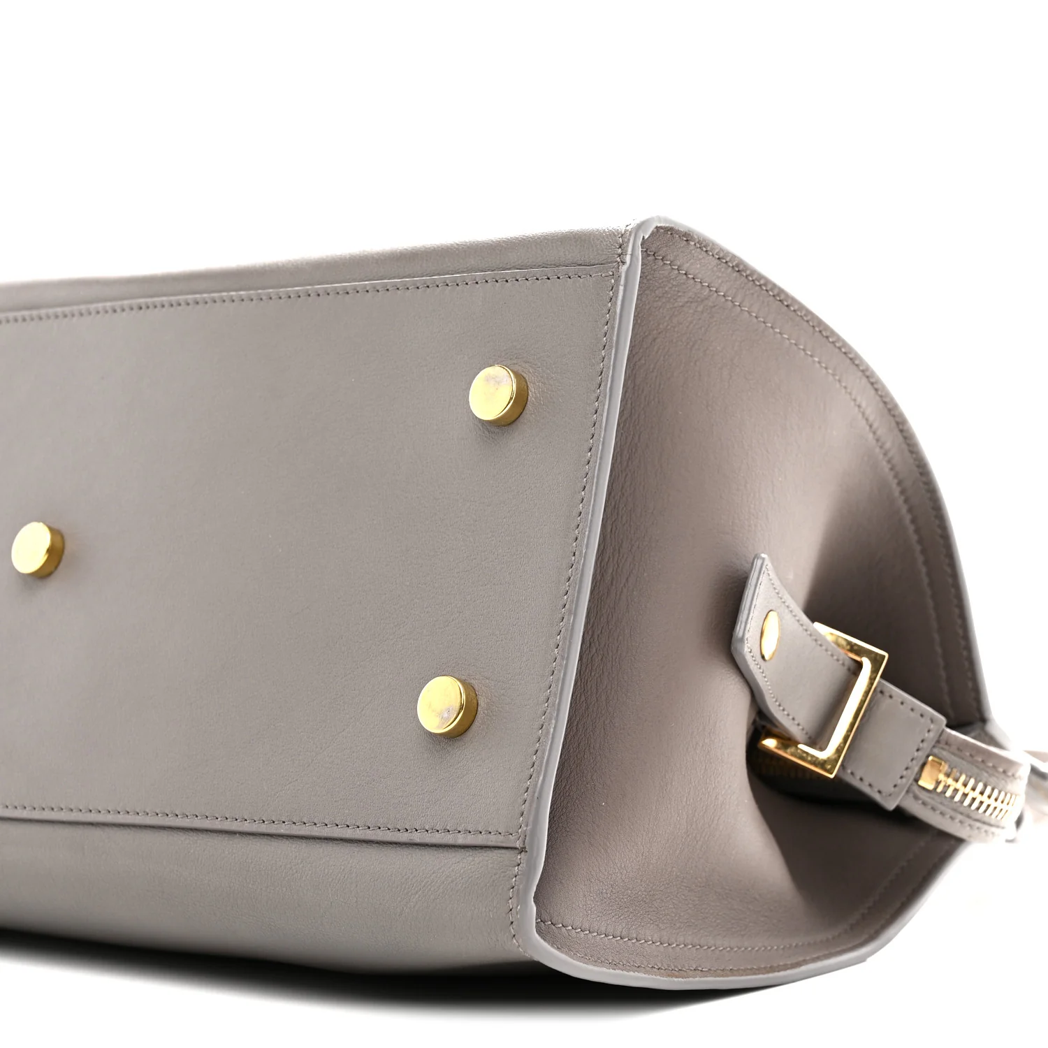 Calfskin Small Monogram Cabas Fog - Image 10
