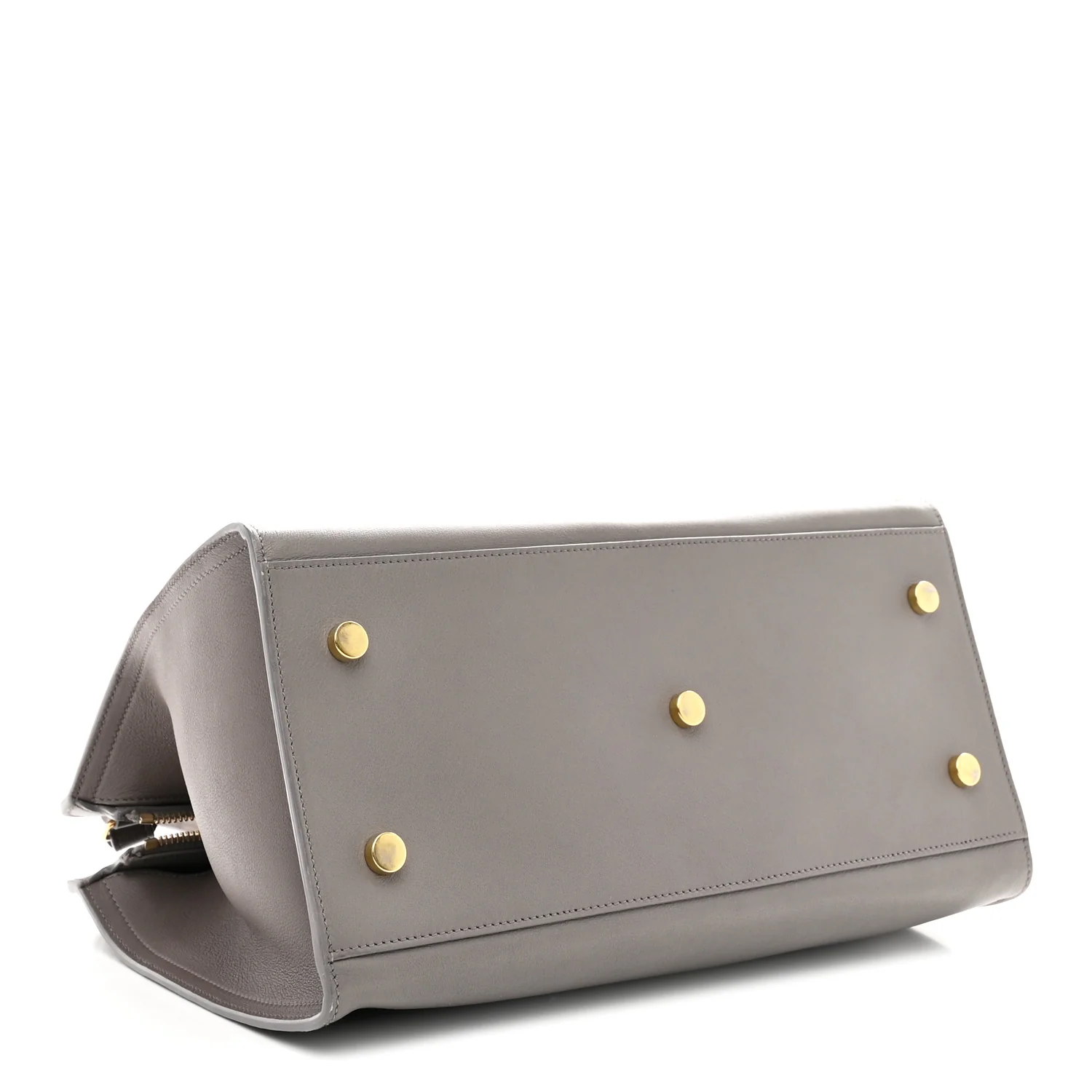 Calfskin Small Monogram Cabas Fog - Image 4