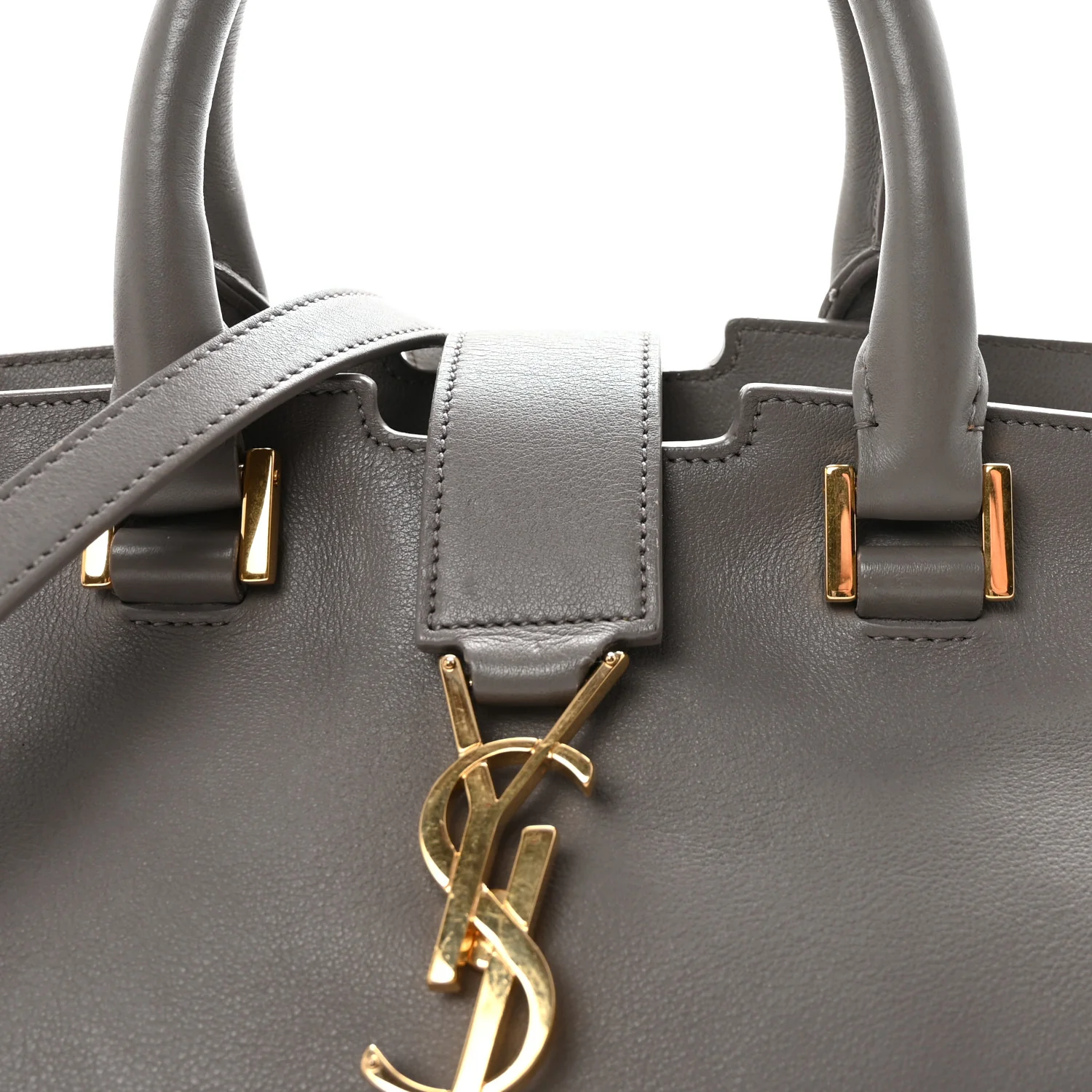 Calfskin Small Monogram Cabas Fog - Image 7