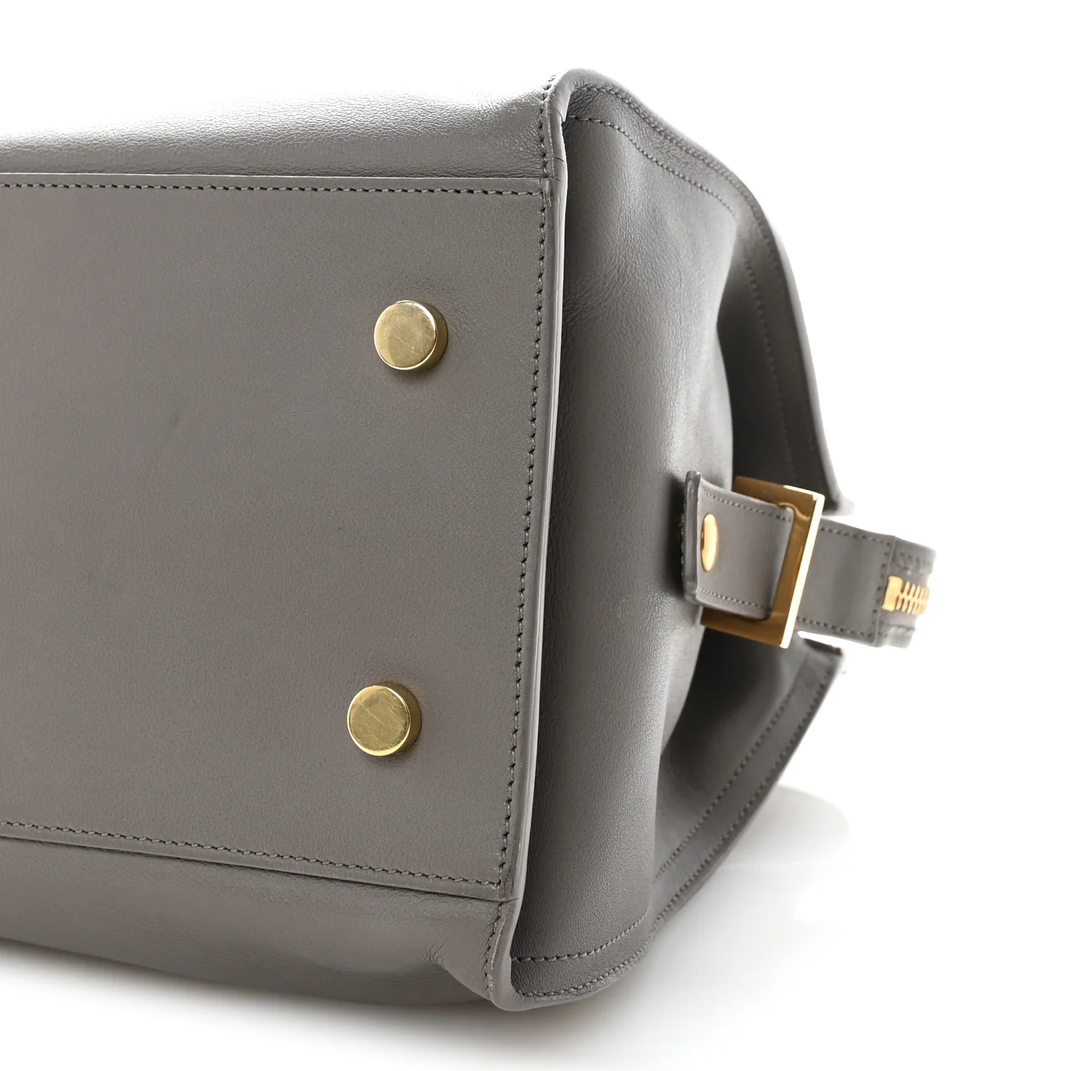 Calfskin Small Monogram Cabas Fog - Image 9