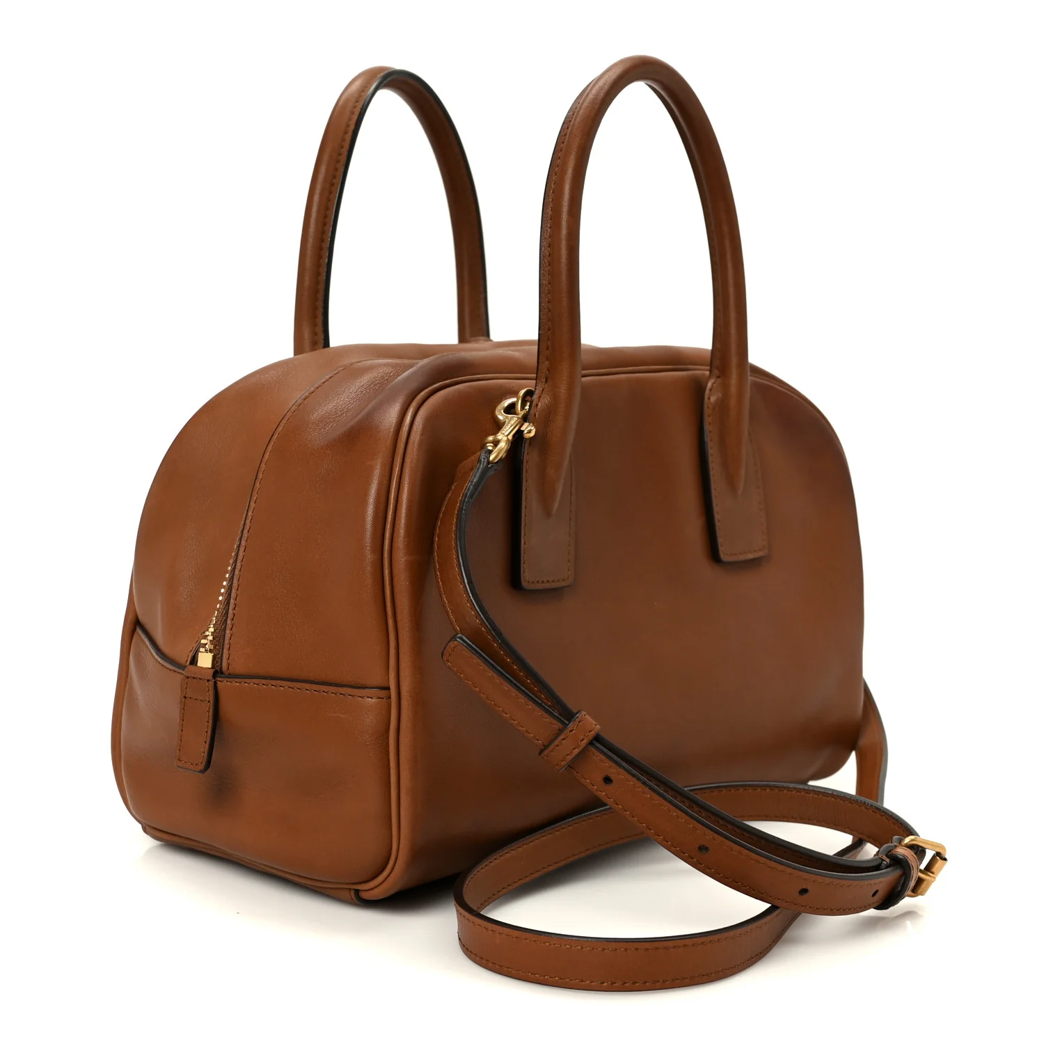 Calfskin Small Sac De Jour Boston Handle Toasted Brown - Image 3