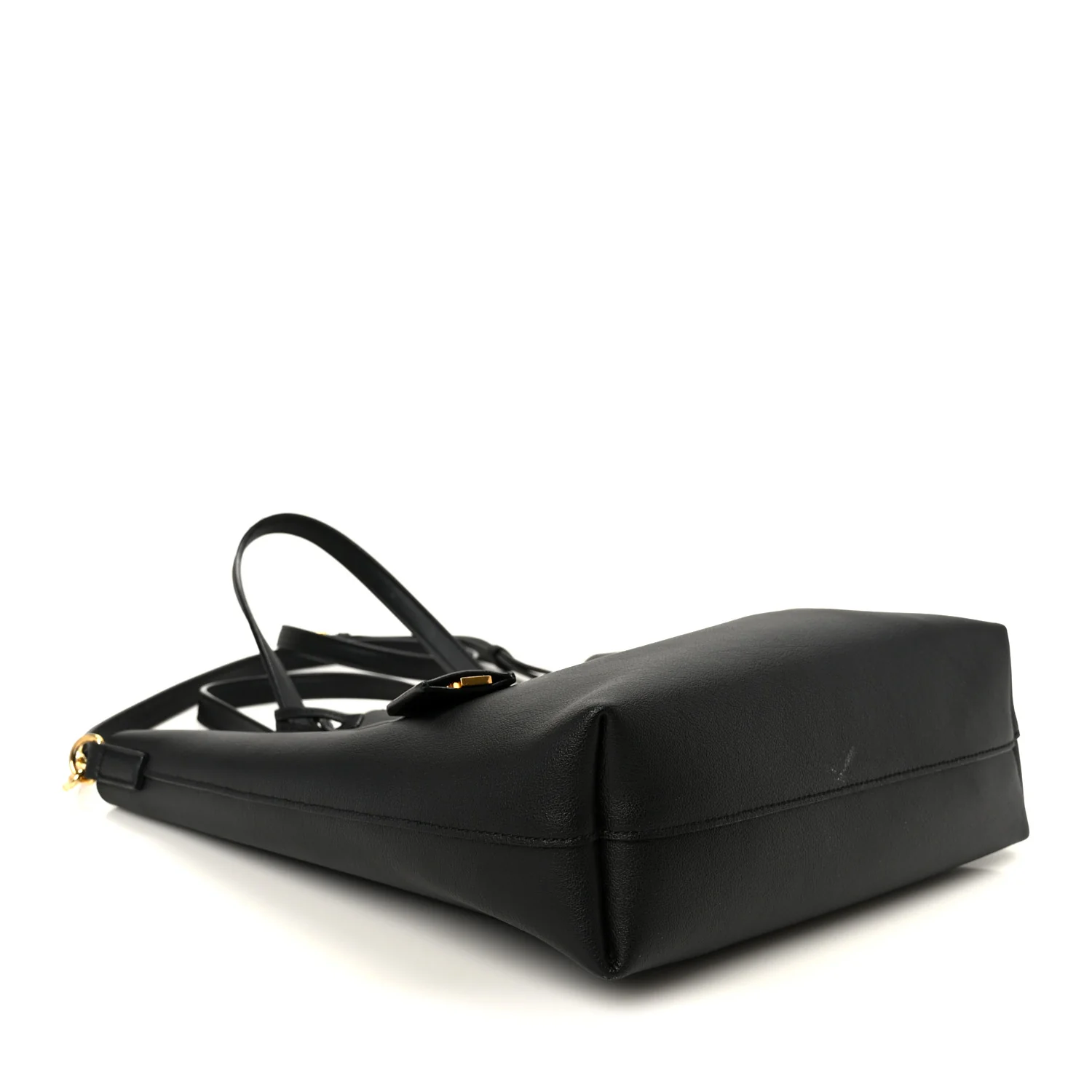 Calfskin Toy Shopping Tote Black - Image 3