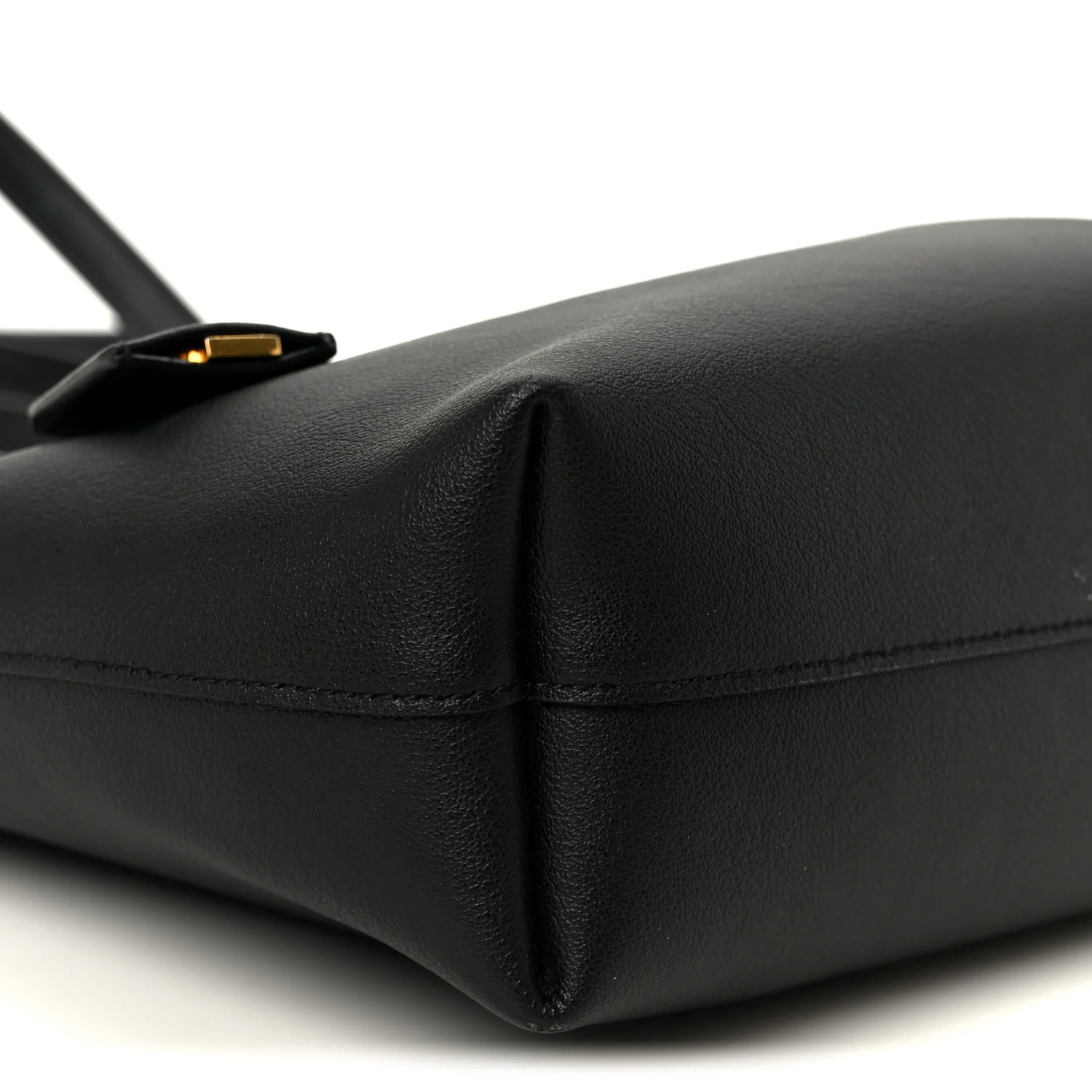 Calfskin Toy Shopping Tote Black - Image 8