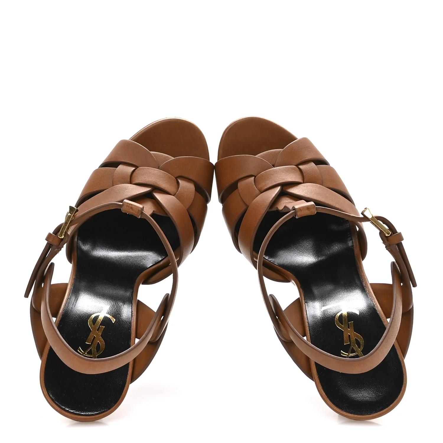 Calfskin Tribute 105 Platform Sandals 36 Amber - Image 2