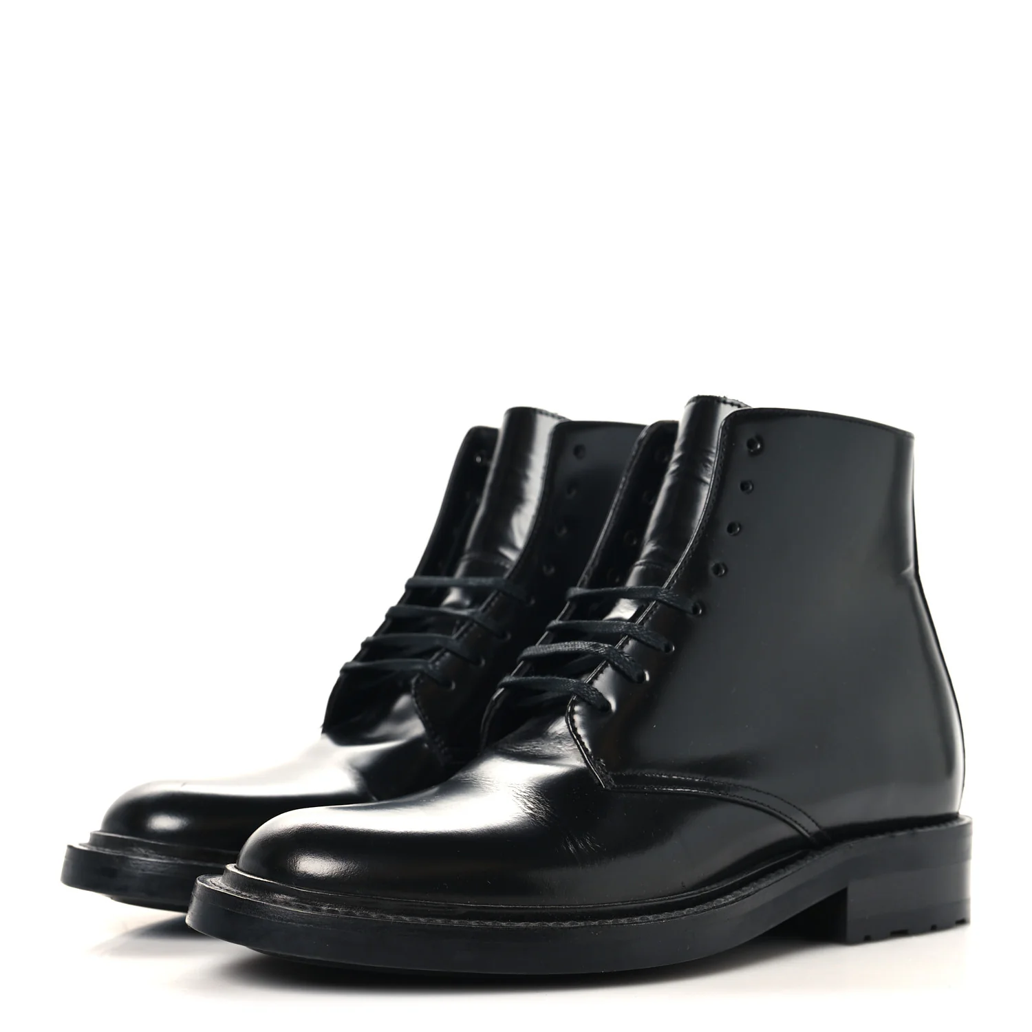 Calfskin Womens Army Combat Boots 36 Black - Image 4