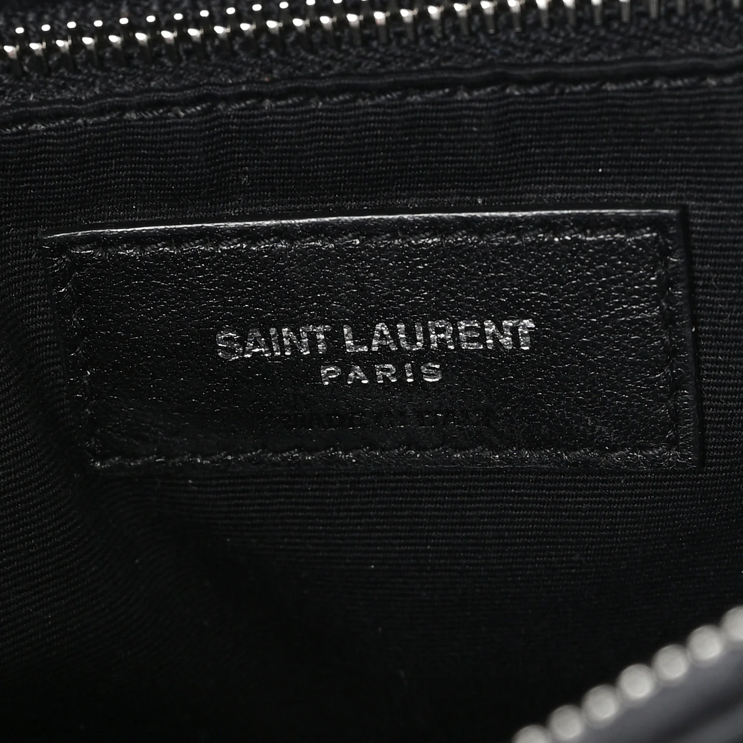 Calfskin Y Quilted Monogram Large Loulou Chain Satchel Black - Image 6