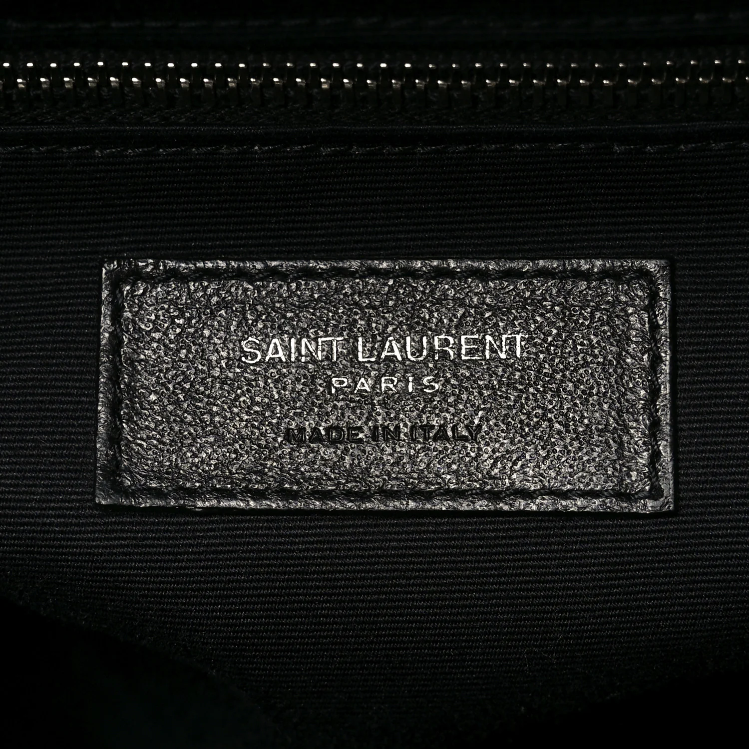 Calfskin Y Quilted Monogram Large Loulou Chain Satchel Black - Image 10