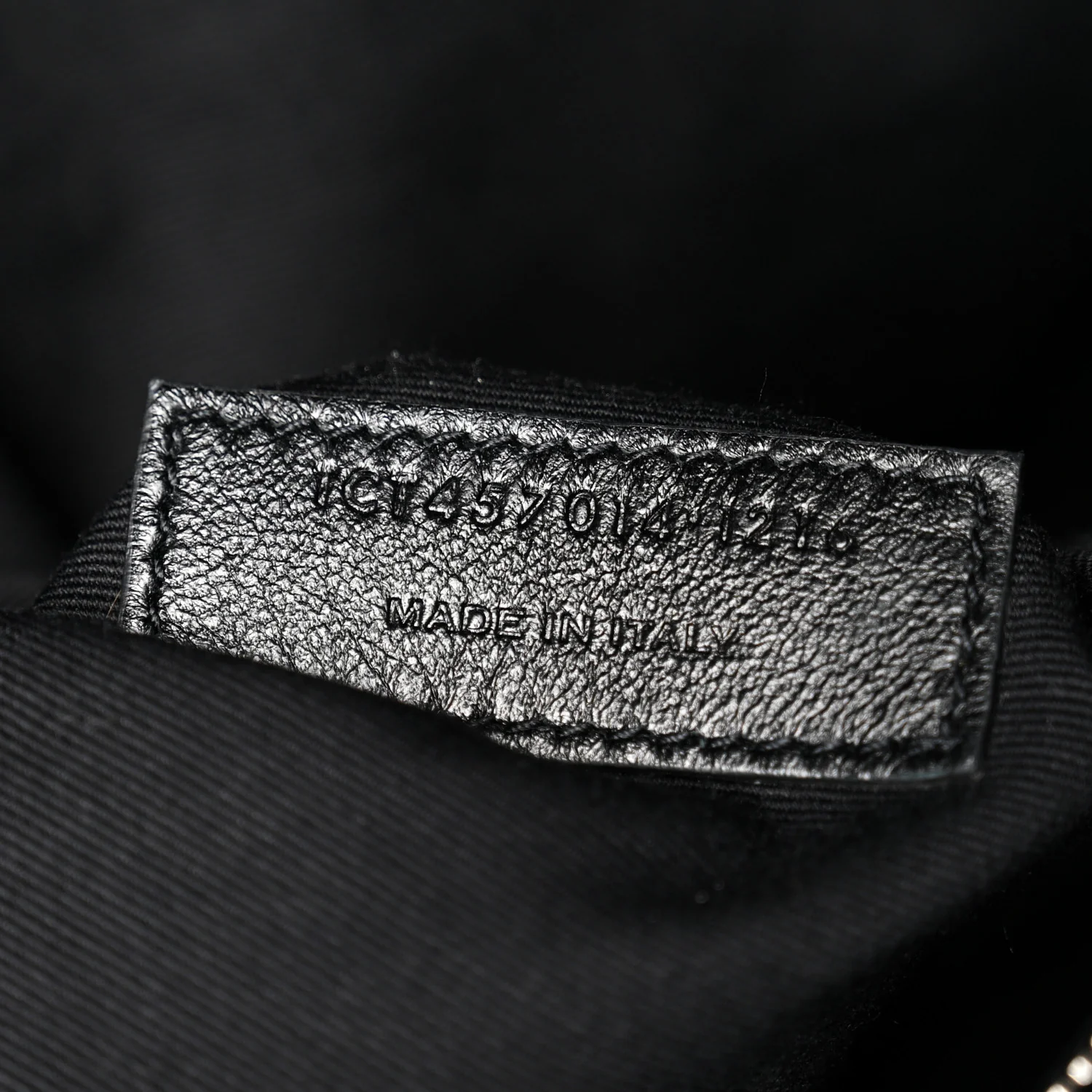 Calfskin Y Quilted Monogram Large Loulou Chain Satchel Black - Image 6