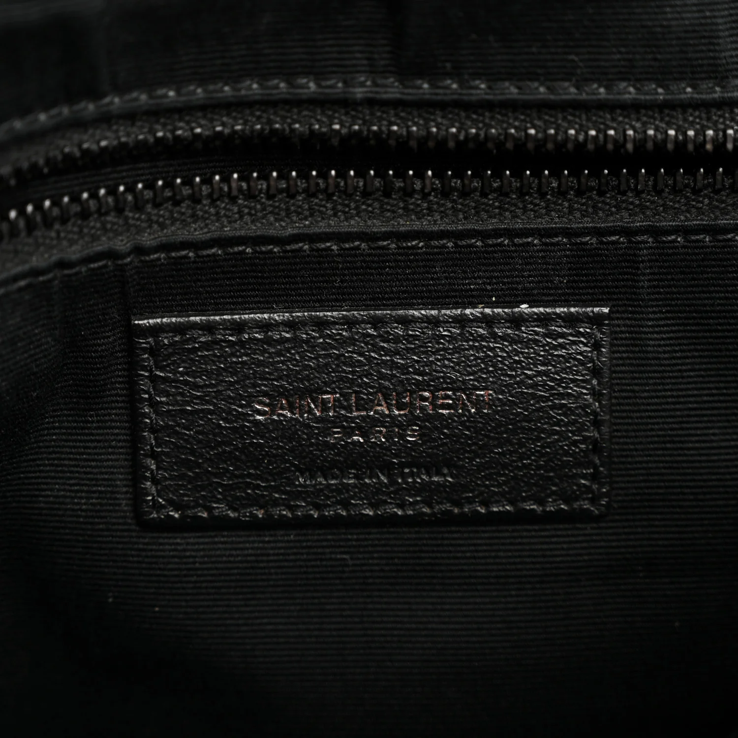 Calfskin Y Quilted Monogram Large Loulou Chain Satchel Black - Image 6