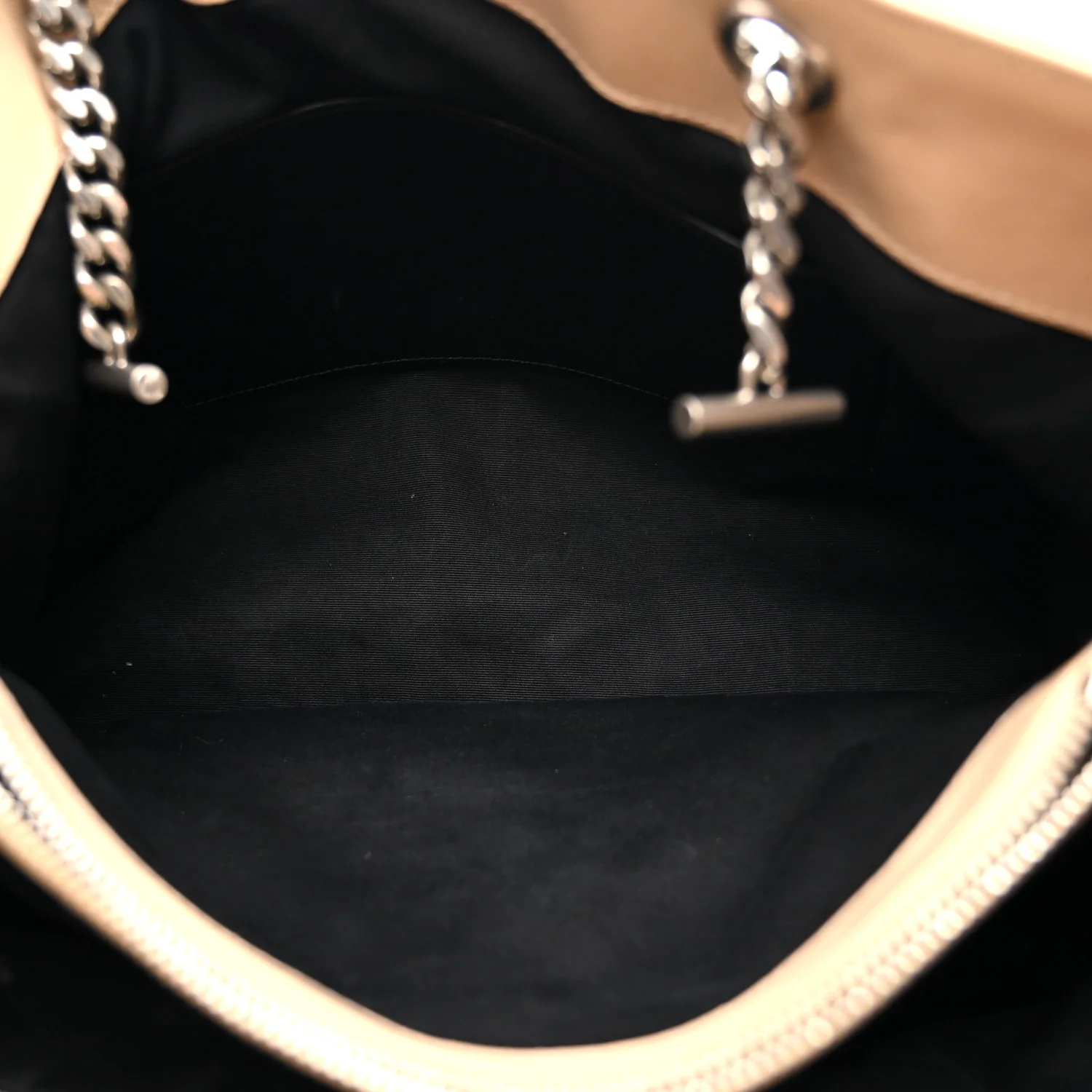 Calfskin Y Quilted Monogram Large Loulou Shopper Nude Powder - Image 5