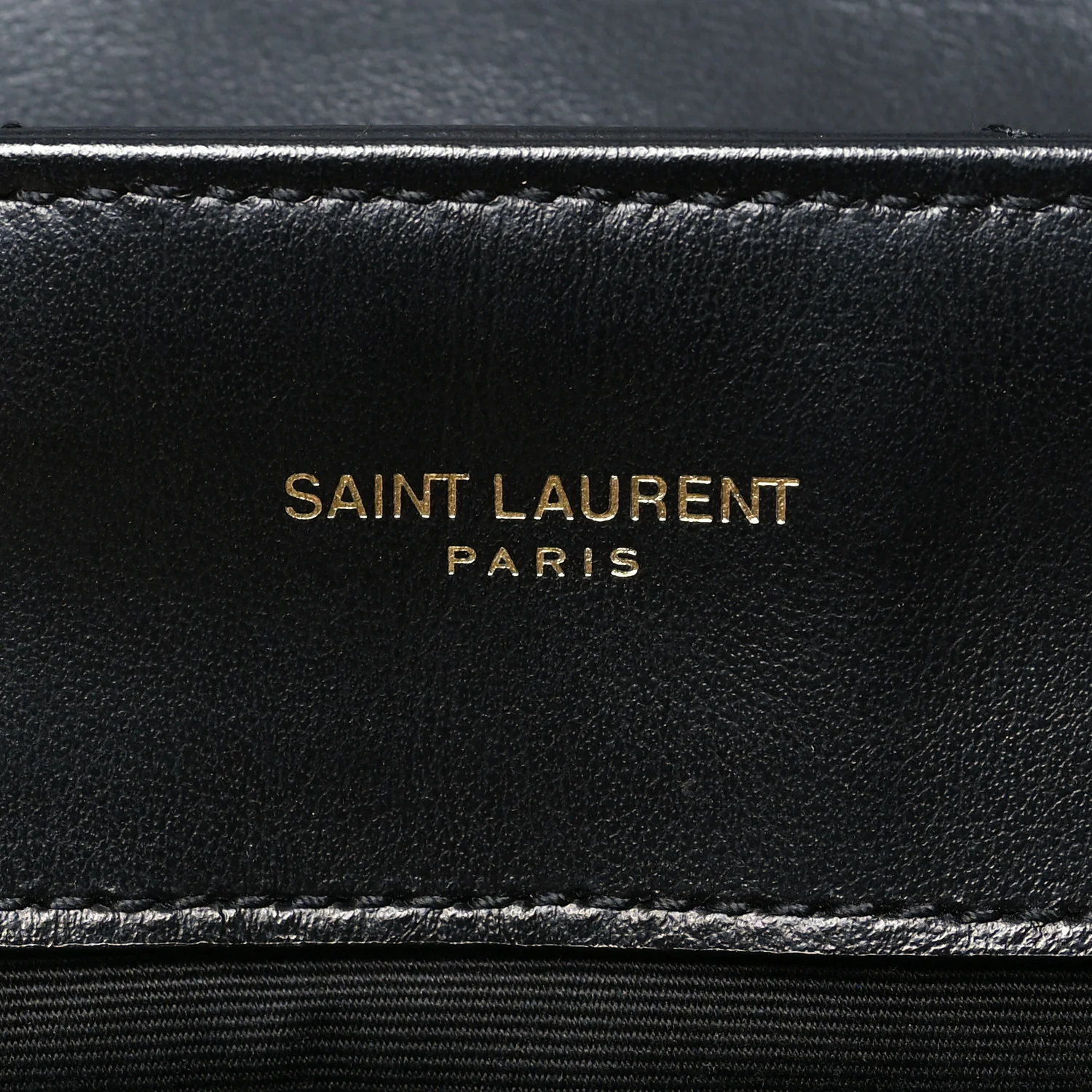 Calfskin Y Quilted Monogram Medium Loulou Chain Satchel Black - Image 6