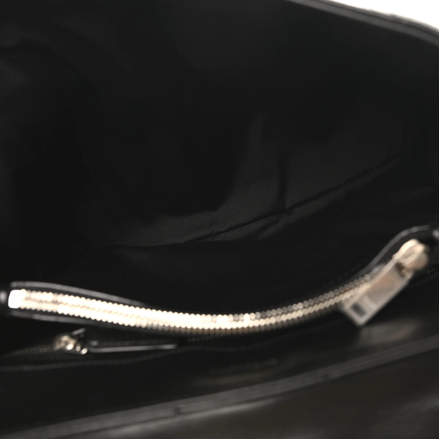 Calfskin Y Quilted Monogram Medium Loulou Chain Satchel Black - Image 5
