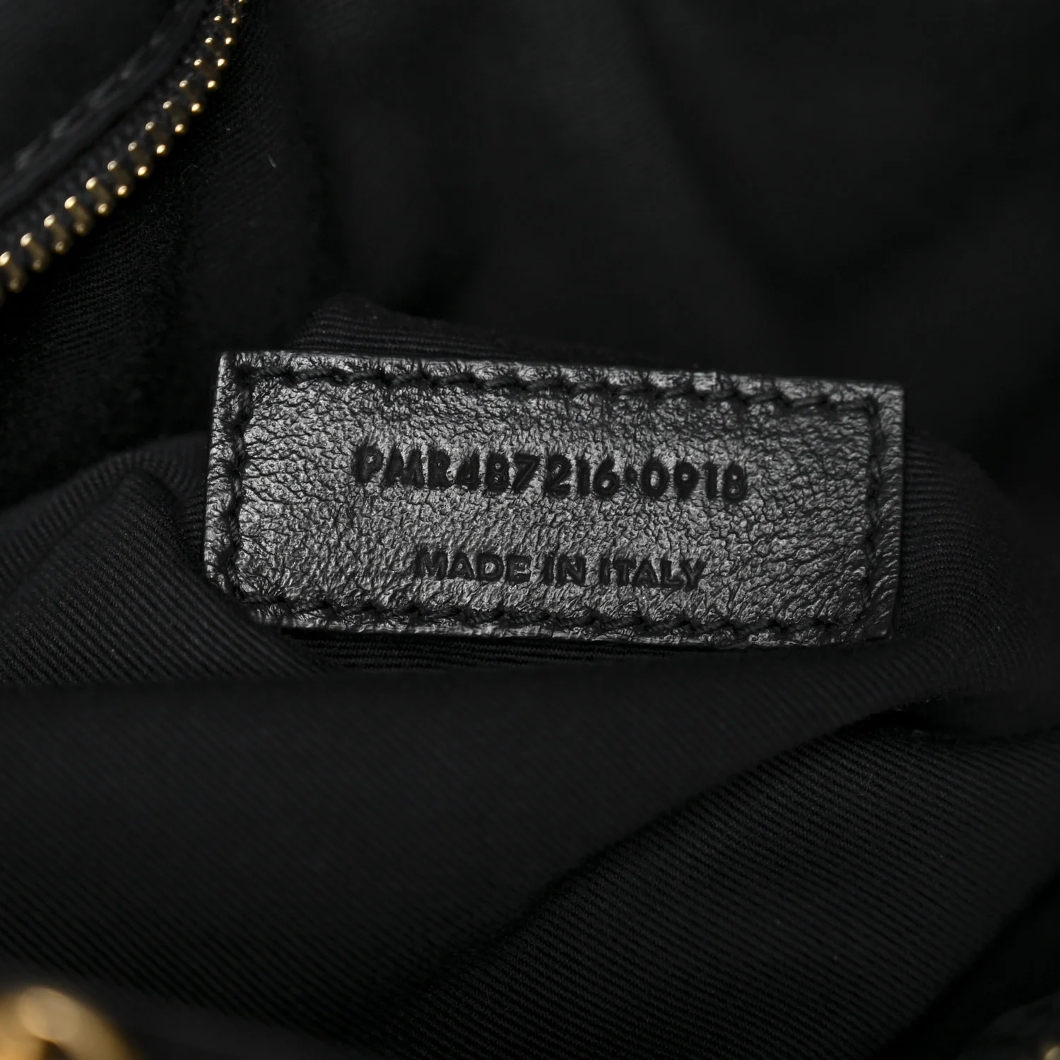 Calfskin Y Quilted Monogram Medium Loulou Chain Satchel Black - Image 7