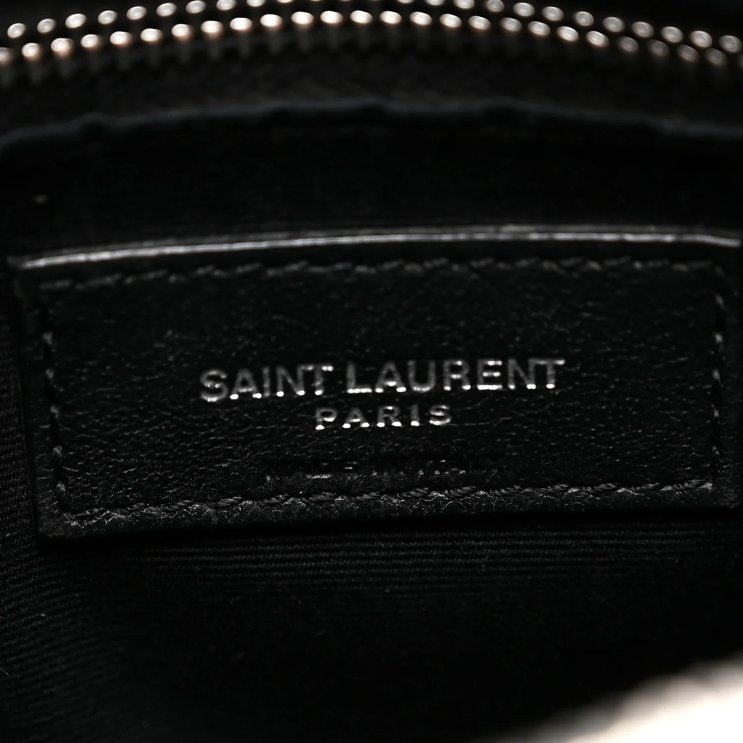 Calfskin Y Quilted Monogram Medium Loulou Chain Satchel Black - Image 6