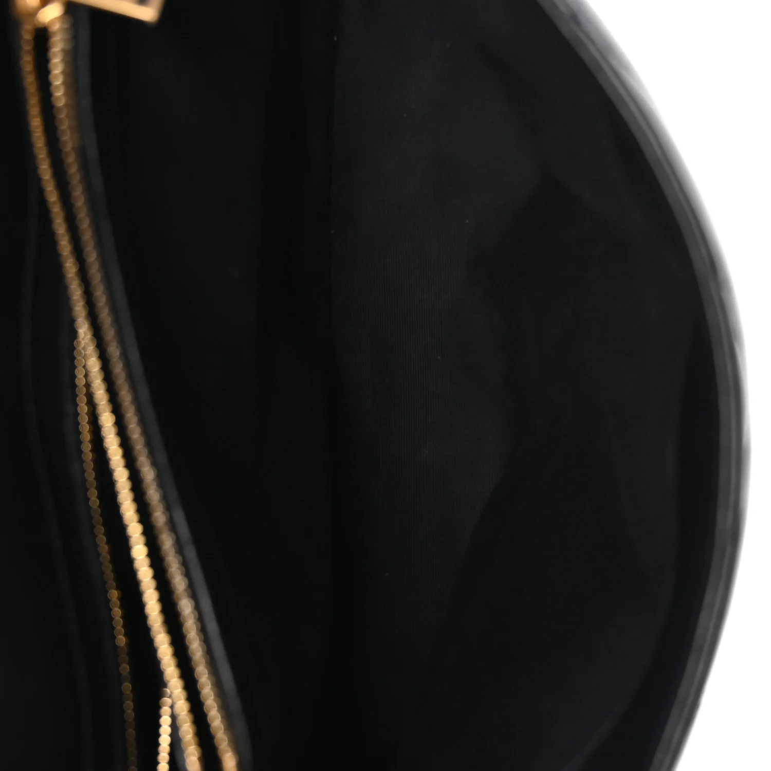 Calfskin Y Quilted Monogram Medium Loulou Chain Satchel Black - Image 5