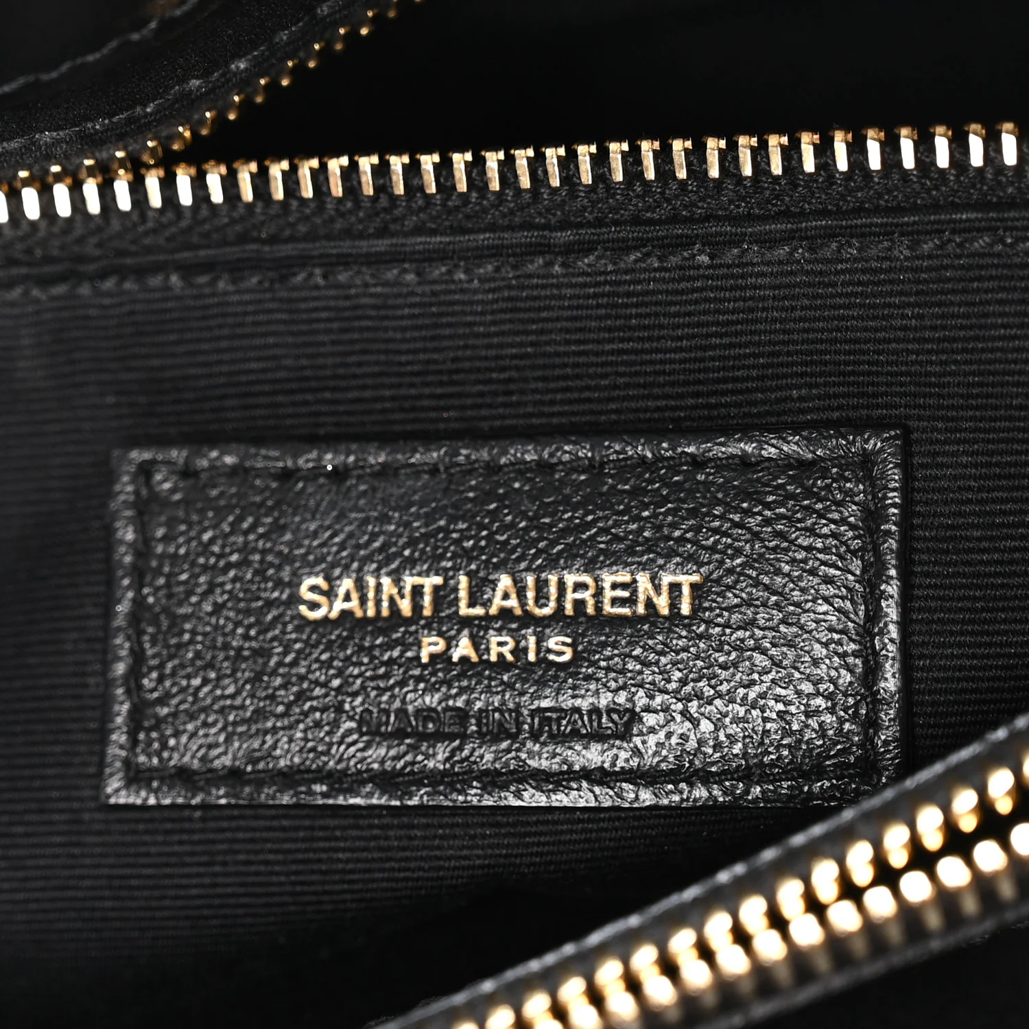 Calfskin Y Quilted Monogram Medium Loulou Chain Satchel Black - Image 6