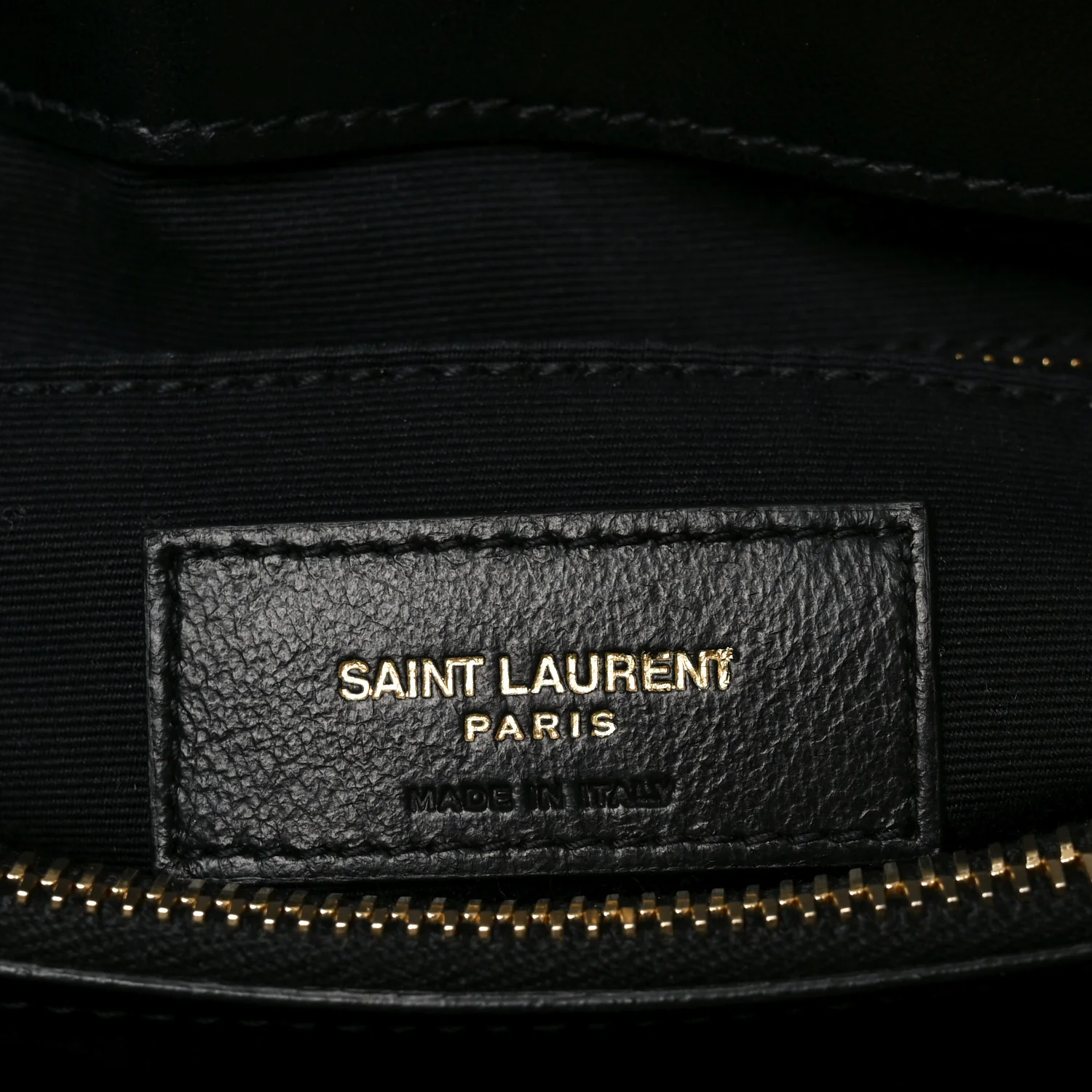 Calfskin Y Quilted Monogram Medium Loulou Chain Satchel Black - Image 7