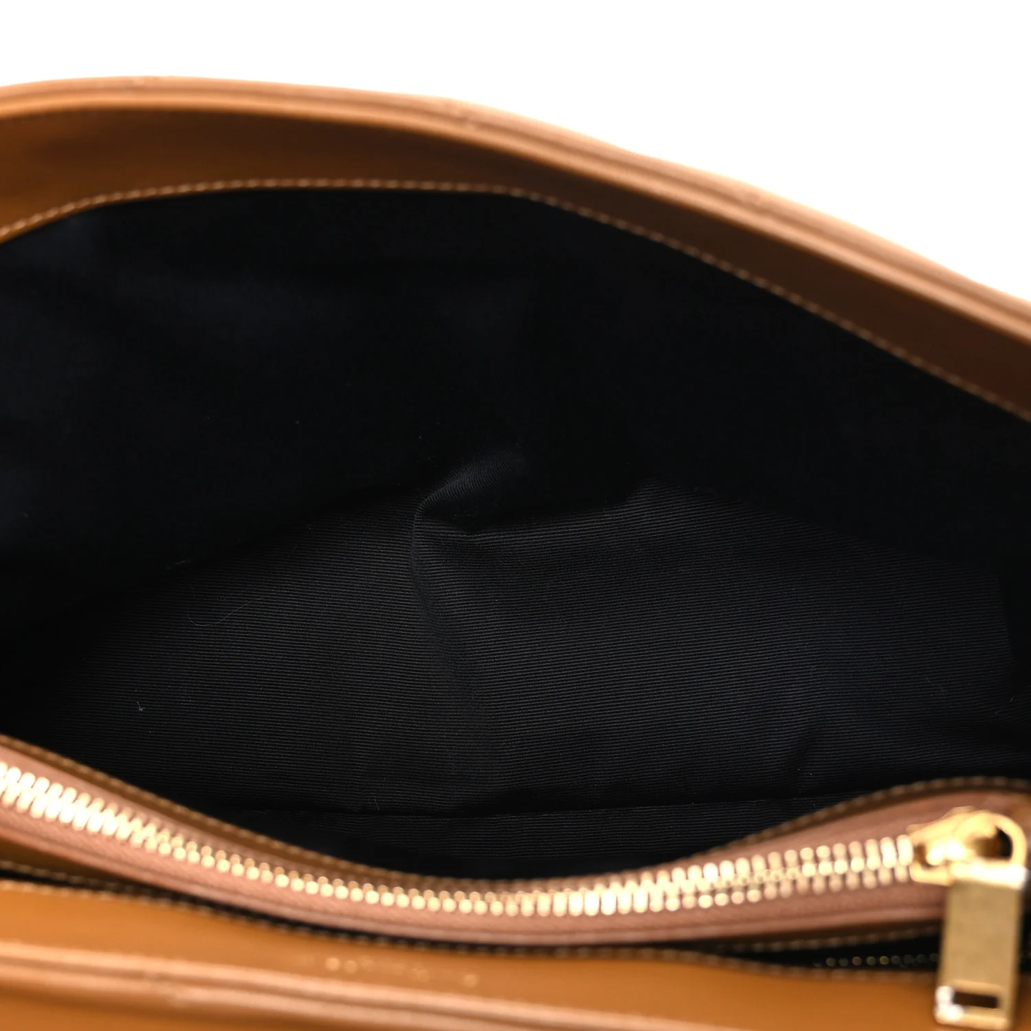 Calfskin Y Quilted Monogram Medium Loulou Chain Satchel Dark Natural - Image 5