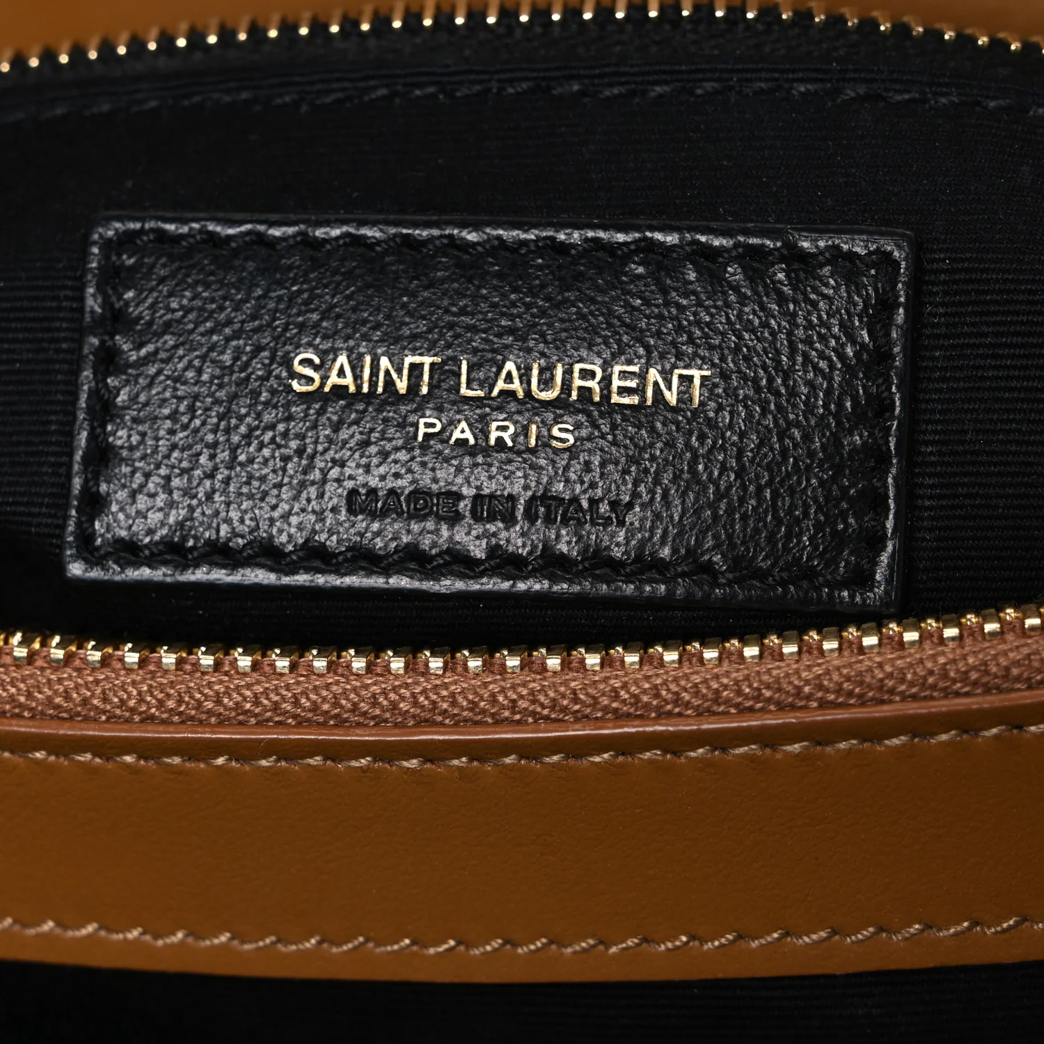 Calfskin Y Quilted Monogram Medium Loulou Chain Satchel Dark Natural - Image 6