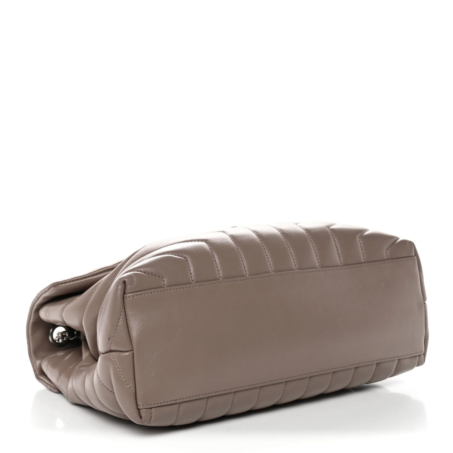 Calfskin Y Quilted Monogram Medium Loulou Chain Satchel Mink - Image 4