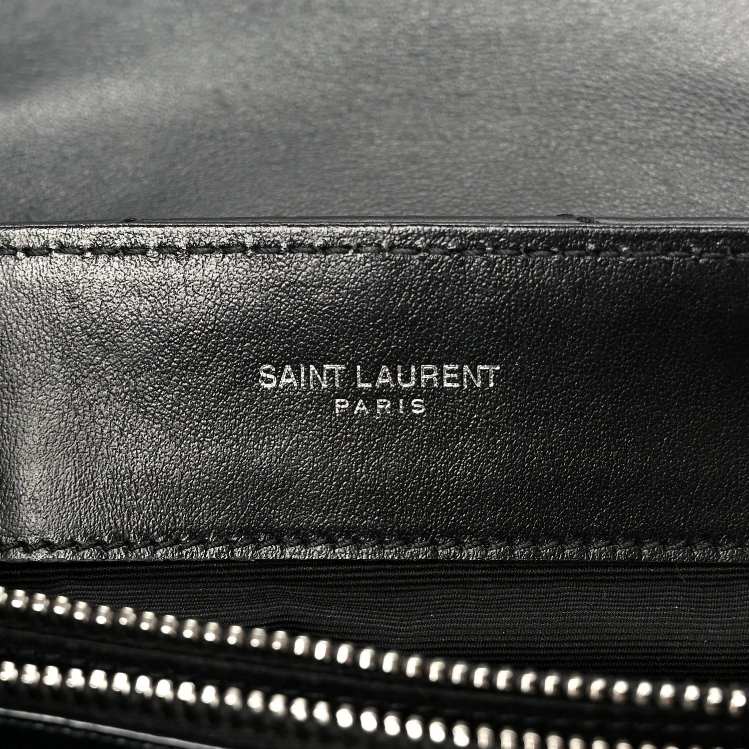 Calfskin Y Quilted Monogram Small Loulou Chain Satchel Black - Image 6