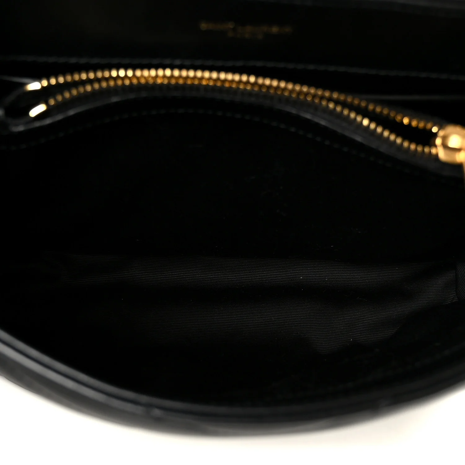 Calfskin Y Quilted Monogram Small Loulou Chain Satchel Black - Image 4