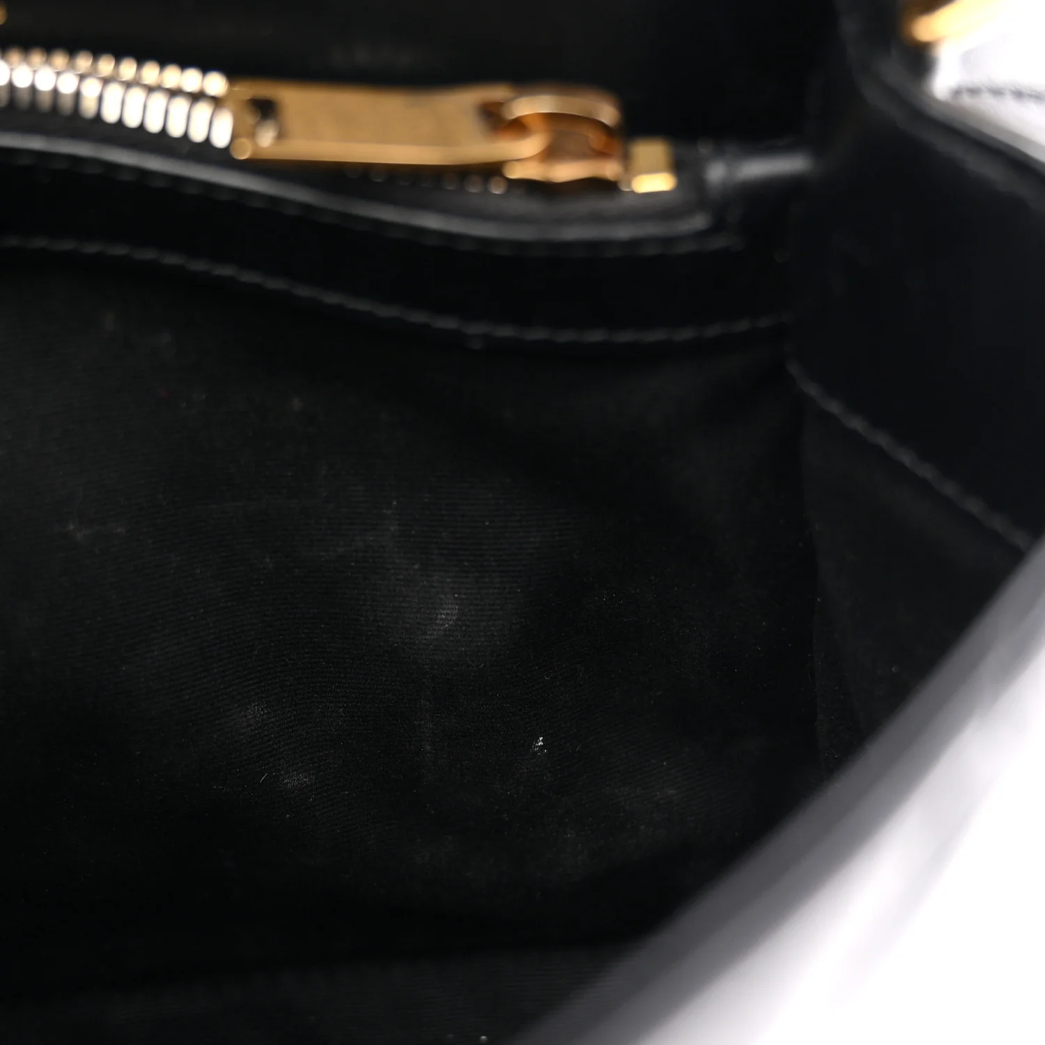 Calfskin Y Quilted Monogram Small Loulou Chain Satchel Black - Image 11