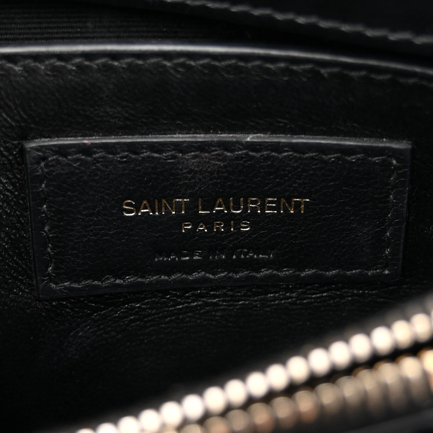 Calfskin Y Quilted Monogram Small Loulou Chain Satchel Black - Image 6